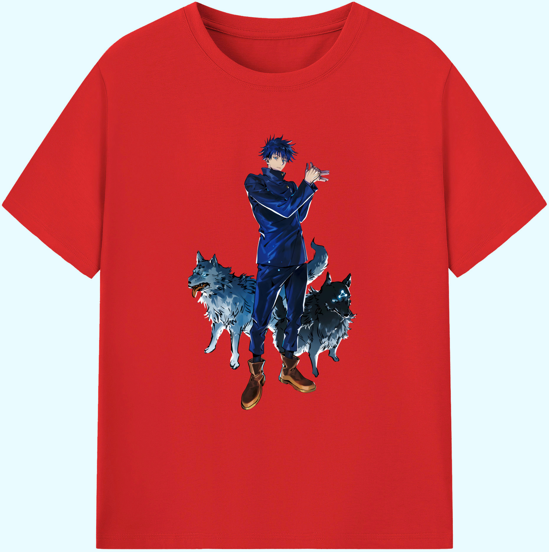 （画像用） 呪術廻戦 Jujutsu Kaisen 綿100％ メンズ半袖Tシャツ｜肌触りやわらか＆通気性