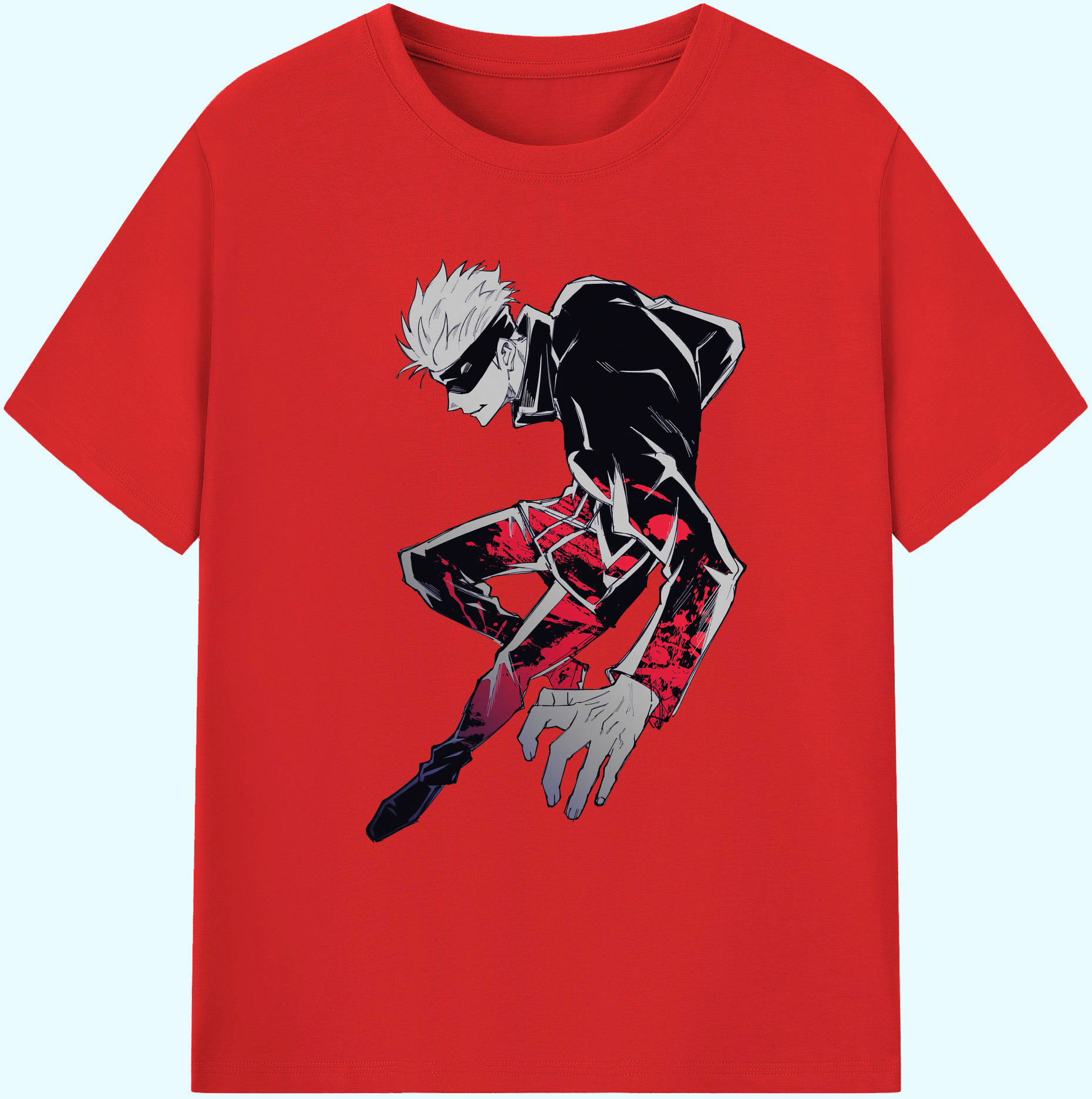 （画像用） 呪術廻戦 Jujutsu Kaisen 綿100％ メンズ半袖Tシャツ｜肌触りやわらか＆通気性