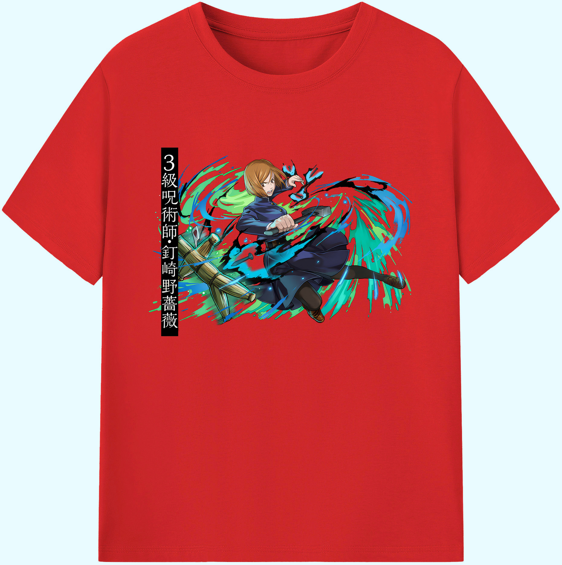 （画像用） 呪術廻戦 Jujutsu Kaisen 綿100％ メンズ半袖Tシャツ｜肌触りやわらか＆通気性