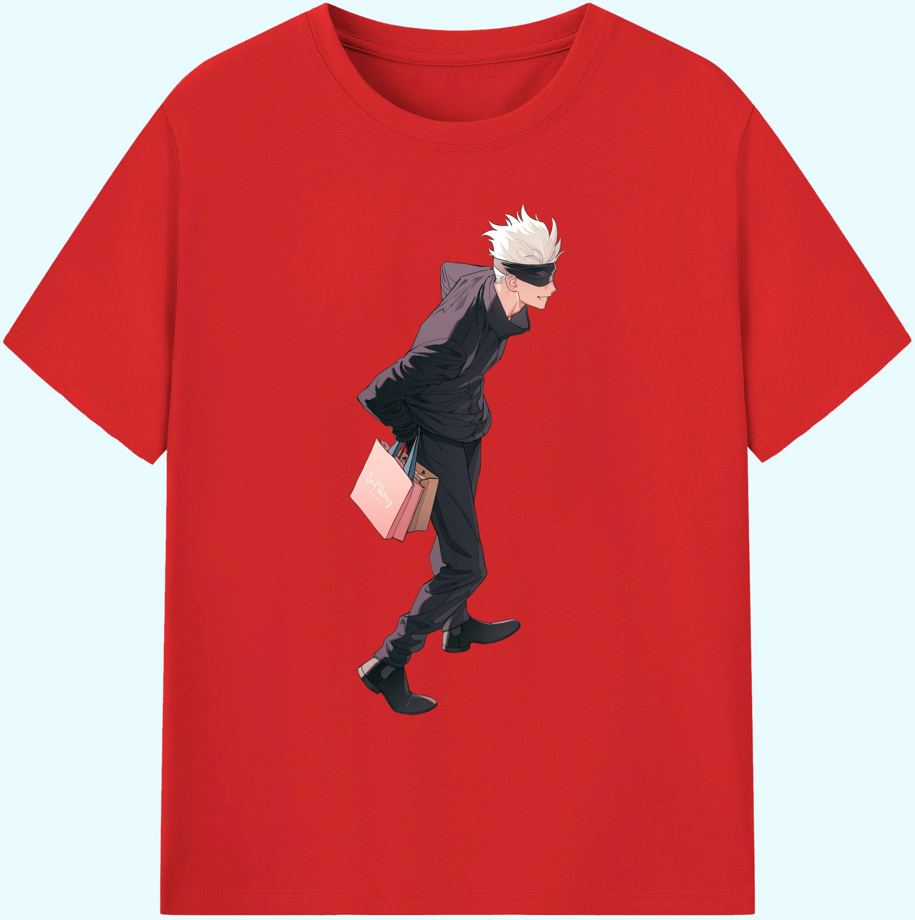 （画像用） 呪術廻戦 Jujutsu Kaisen 綿100％ メンズ半袖Tシャツ｜肌触りやわらか＆通気性