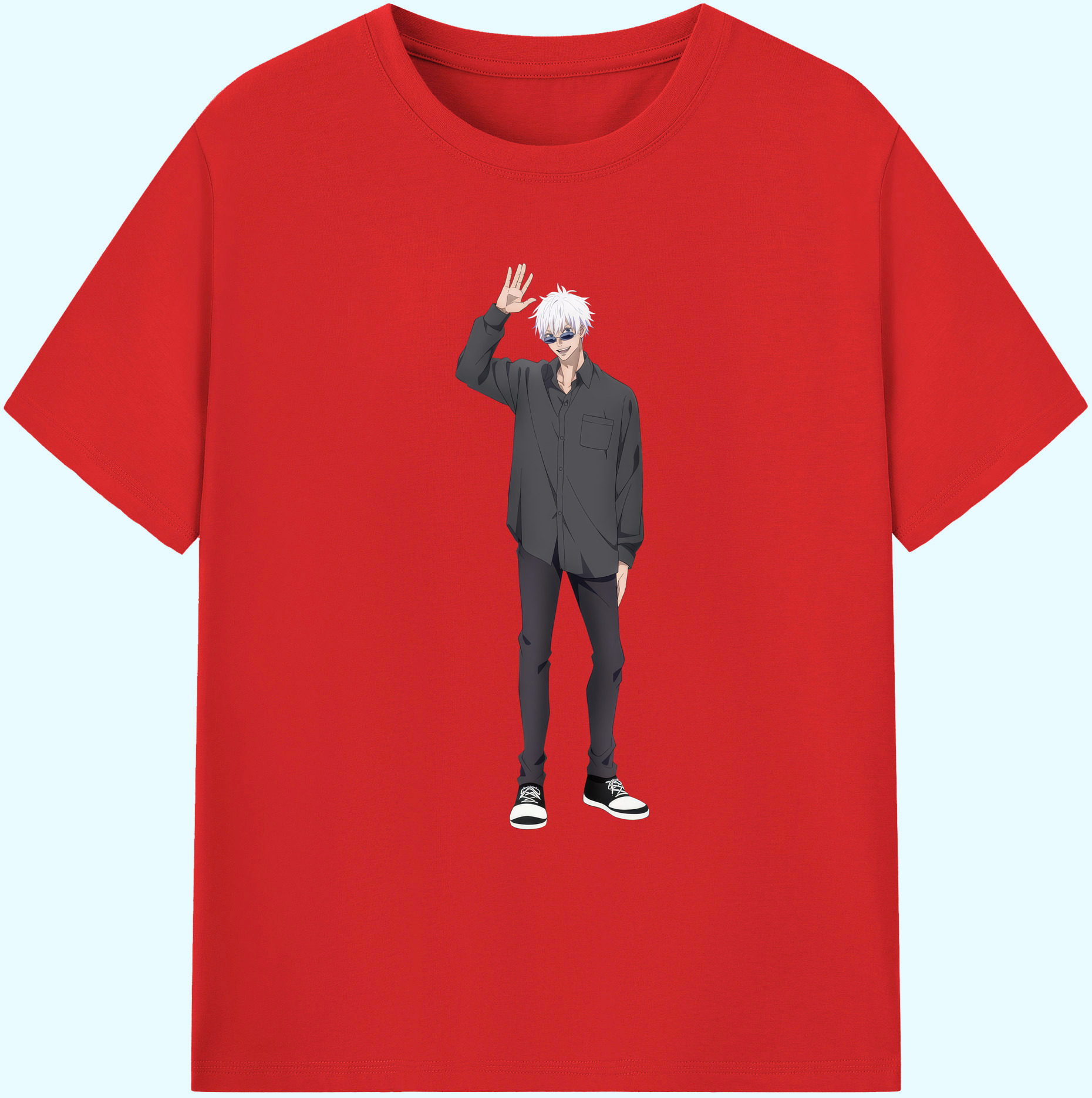 （画像用） 呪術廻戦 Jujutsu Kaisen 綿100％ メンズ半袖Tシャツ｜肌触りやわらか＆通気性