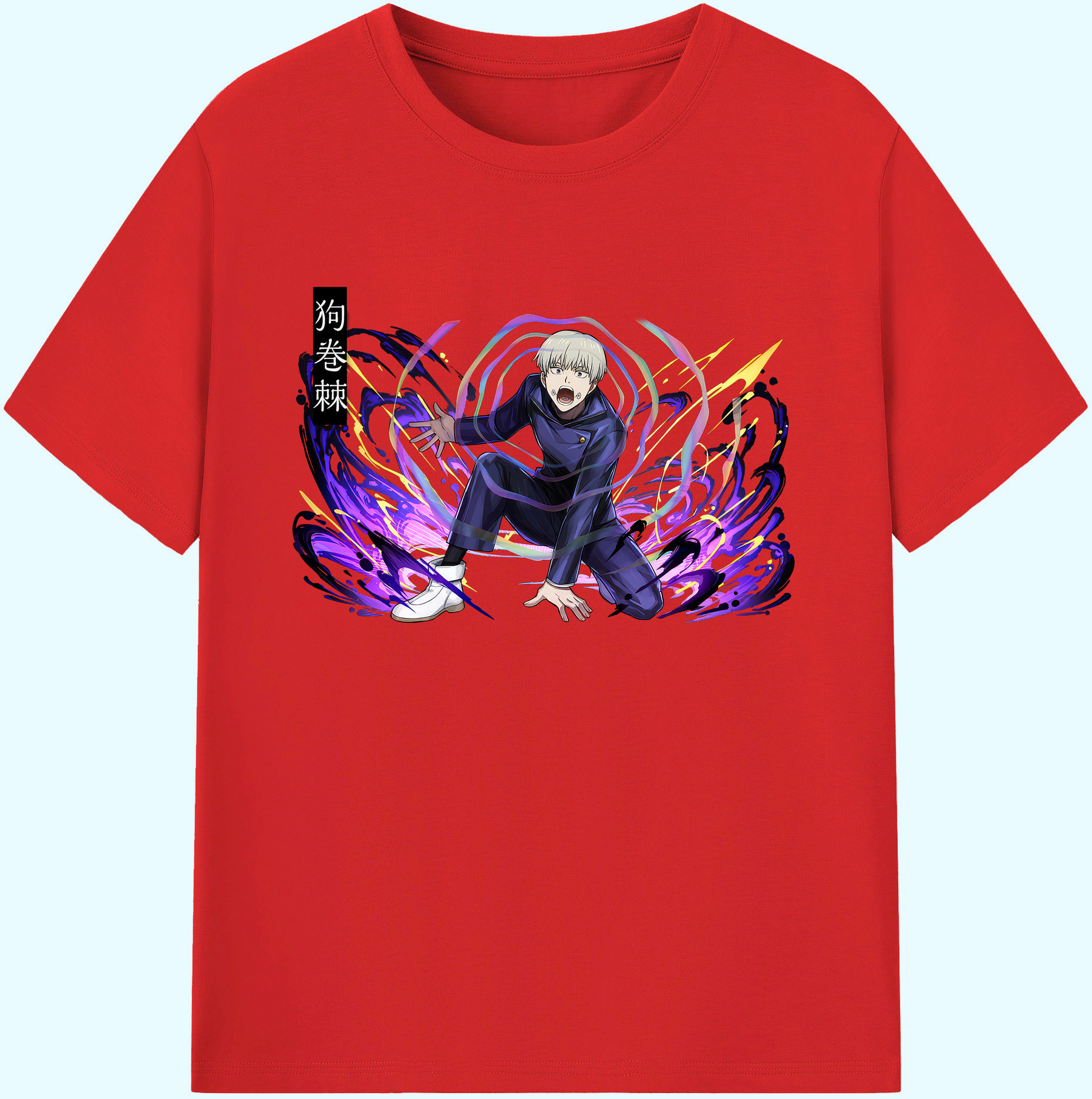（画像用） 呪術廻戦 Jujutsu Kaisen 綿100％ メンズ半袖Tシャツ｜肌触りやわらか＆通気性