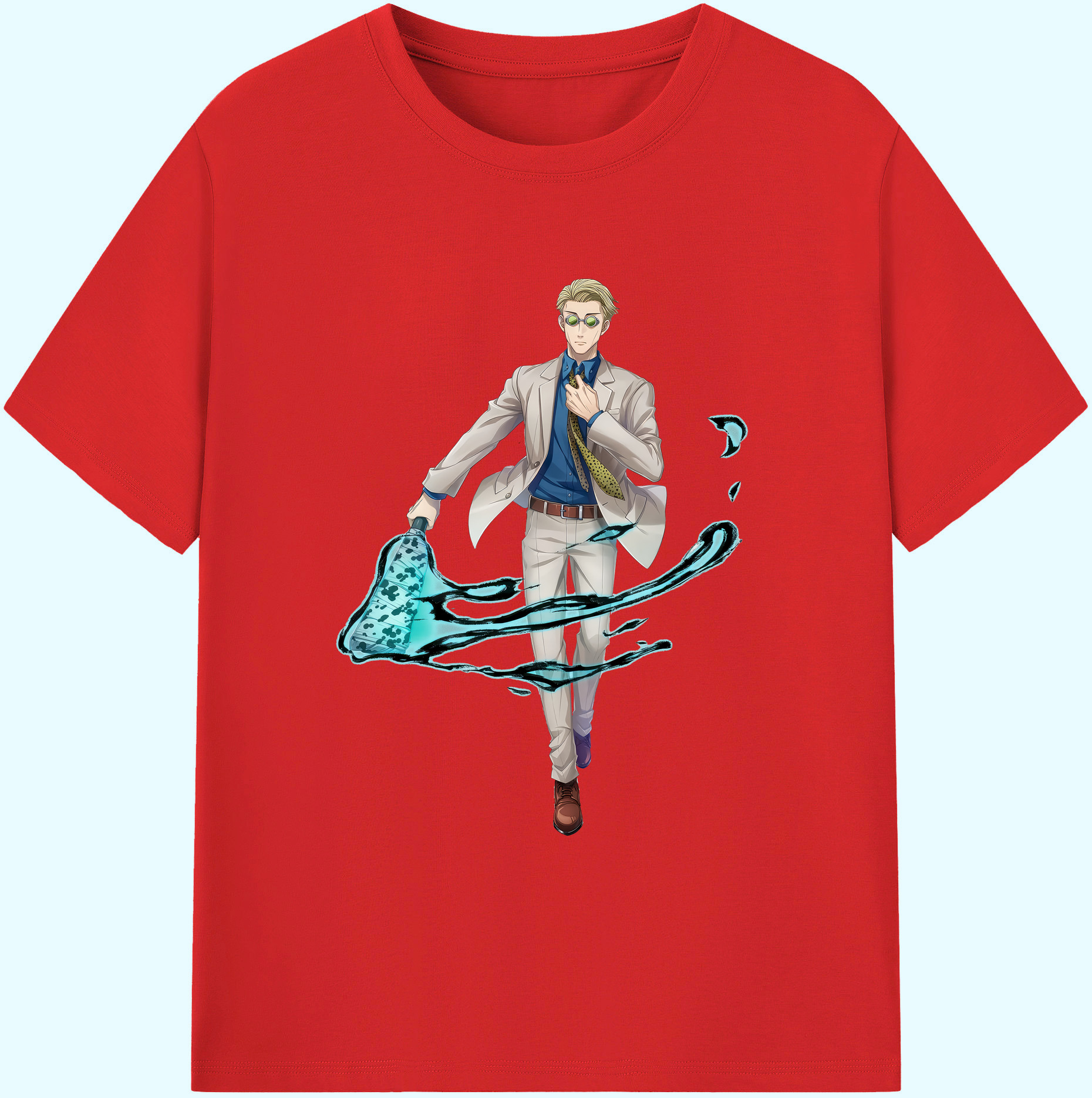 （画像用） 呪術廻戦 Jujutsu Kaisen 綿100％ メンズ半袖Tシャツ｜肌触りやわらか＆通気性