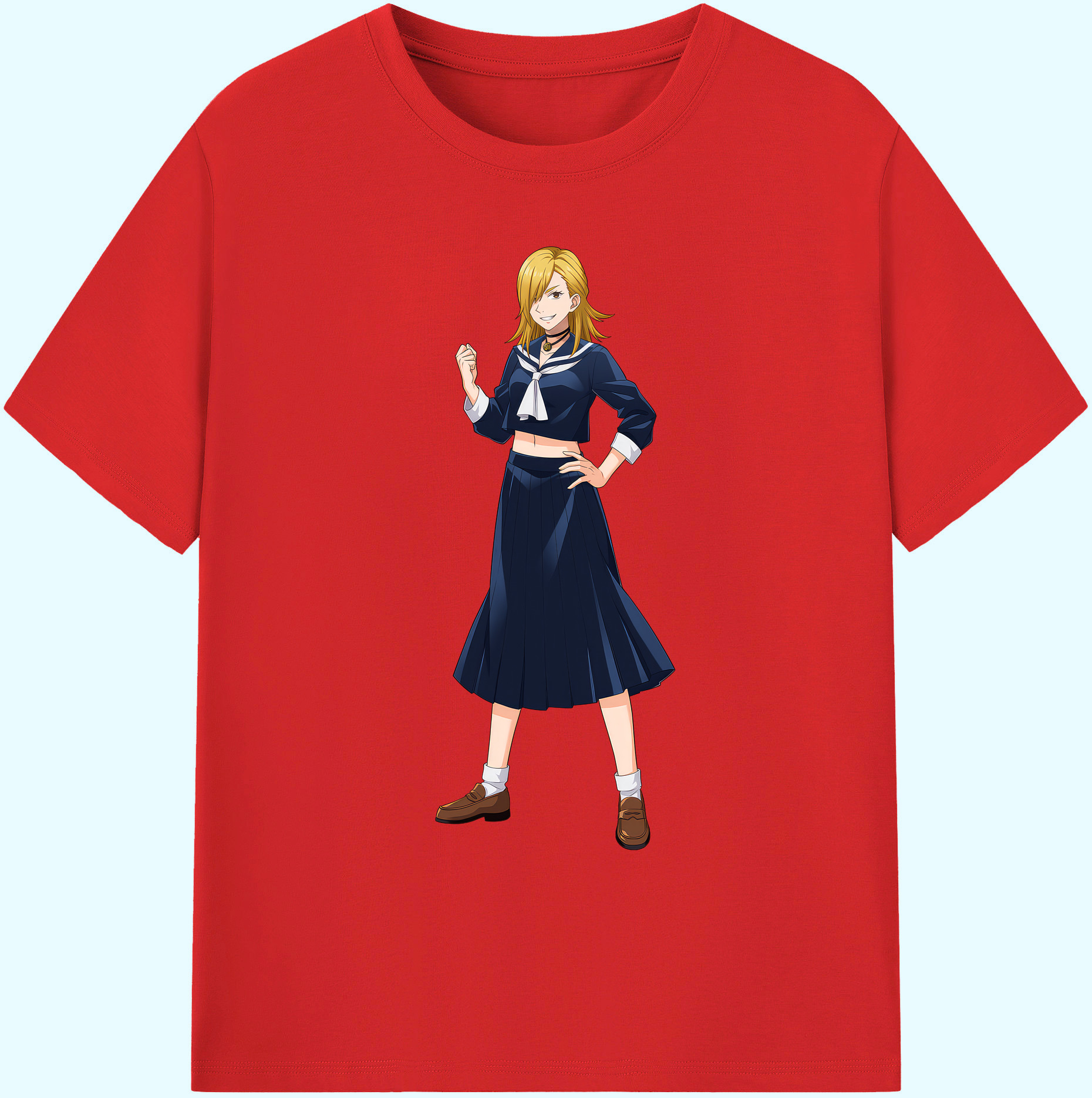 （画像用） 呪術廻戦 Jujutsu Kaisen 綿100％ メンズ半袖Tシャツ｜肌触りやわらか＆通気性