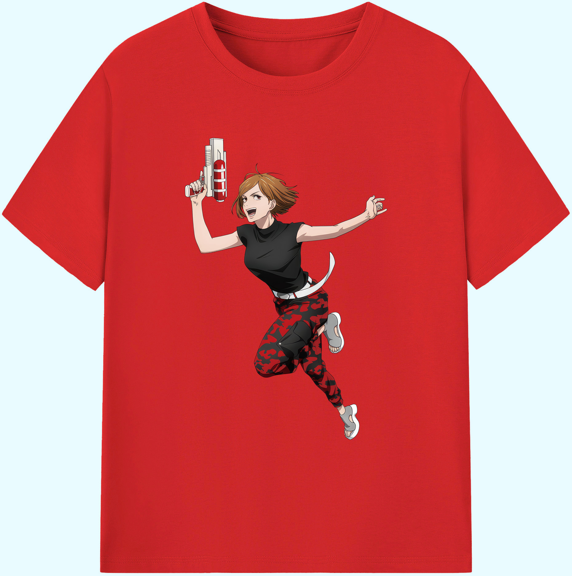 （画像用） 呪術廻戦 Jujutsu Kaisen 綿100％ メンズ半袖Tシャツ｜肌触りやわらか＆通気性