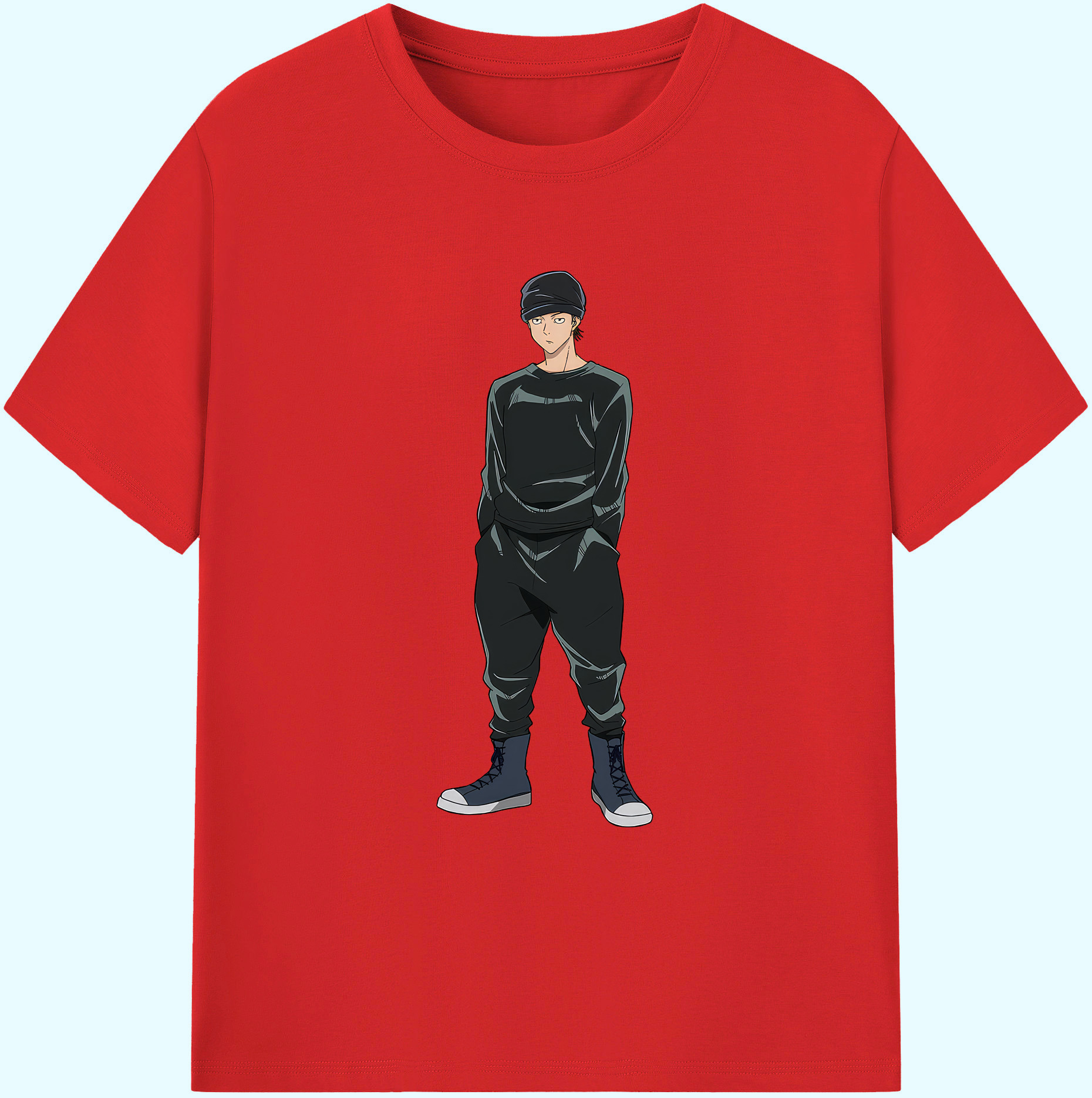 （画像用） 呪術廻戦 Jujutsu Kaisen 綿100％ メンズ半袖Tシャツ｜肌触りやわらか＆通気性
