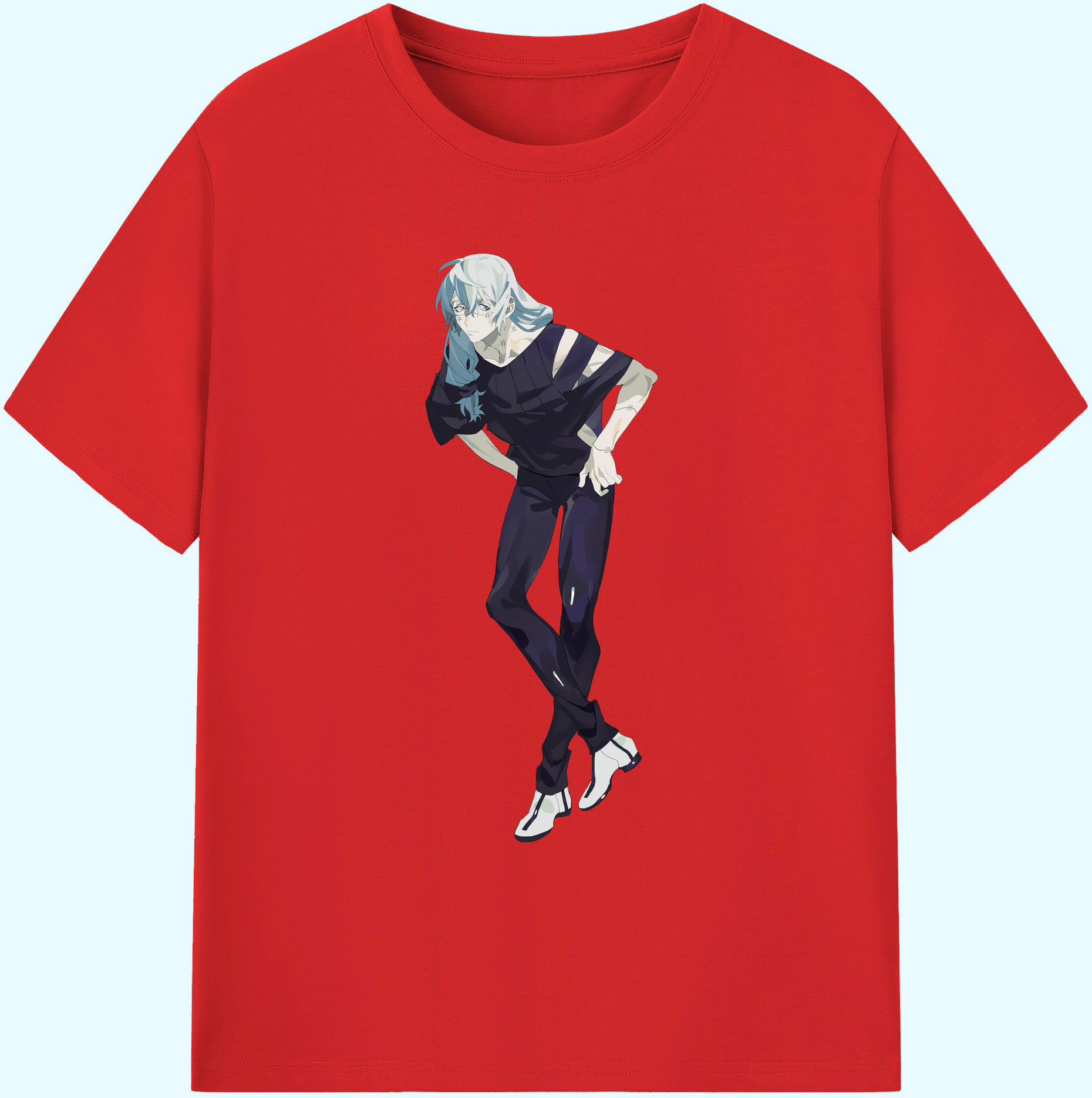 （画像用） 呪術廻戦 Jujutsu Kaisen 綿100％ メンズ半袖Tシャツ｜肌触りやわらか＆通気性