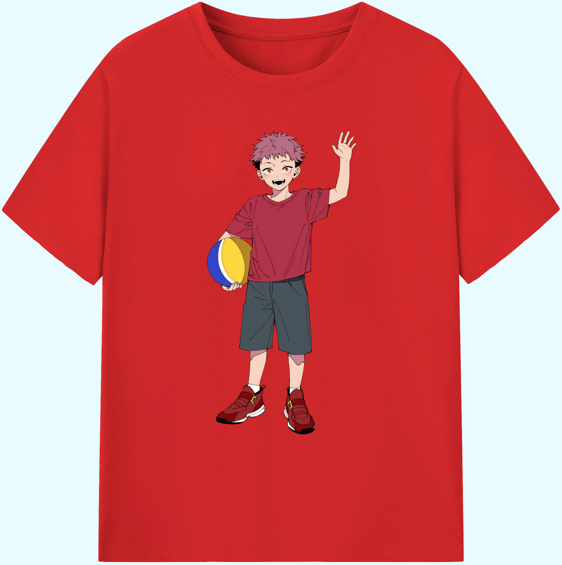 （画像用） 呪術廻戦 Jujutsu Kaisen 綿100％ メンズ半袖Tシャツ｜肌触りやわらか＆通気性
