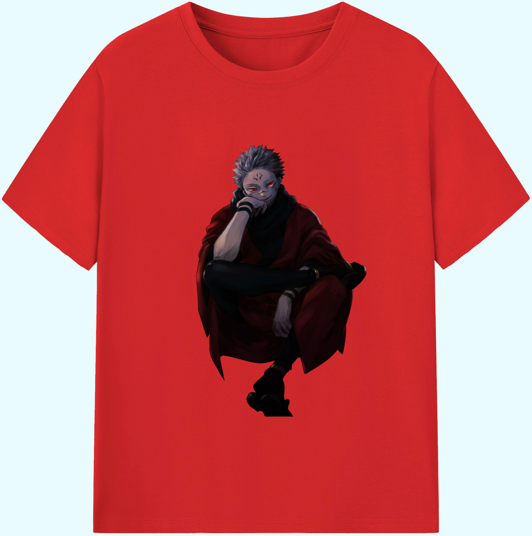 （画像用） 呪術廻戦 Jujutsu Kaisen 綿100％ メンズ半袖Tシャツ｜肌触りやわらか＆通気性