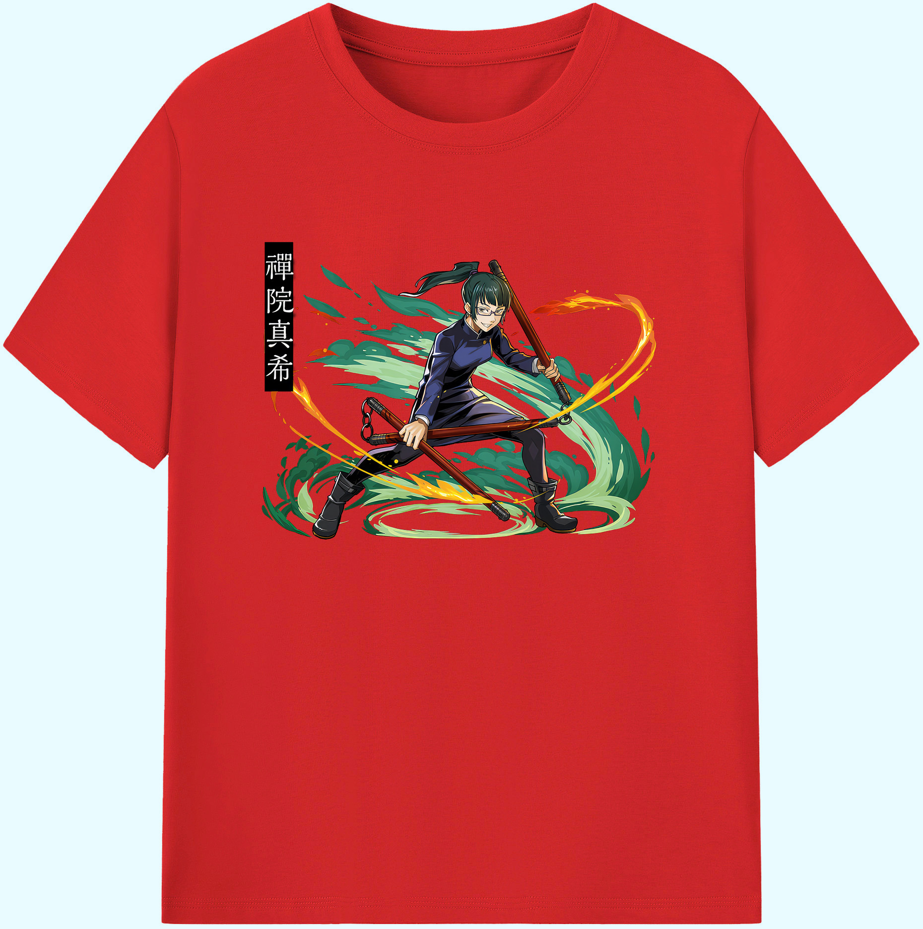 （画像用） 呪術廻戦 Jujutsu Kaisen 綿100％ メンズ半袖Tシャツ｜肌触りやわらか＆通気性