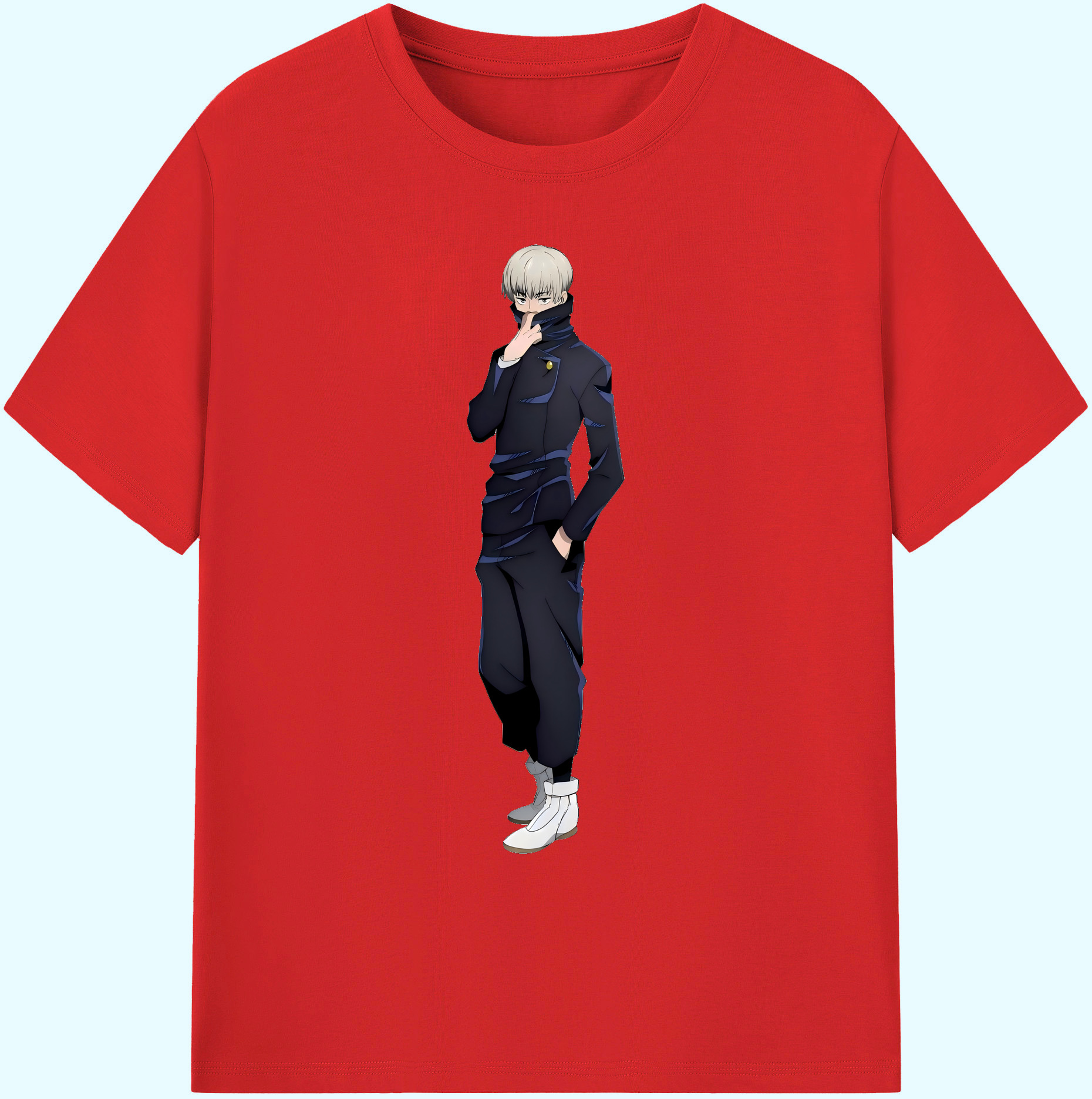 （画像用） 呪術廻戦 Jujutsu Kaisen 綿100％ メンズ半袖Tシャツ｜肌触りやわらか＆通気性