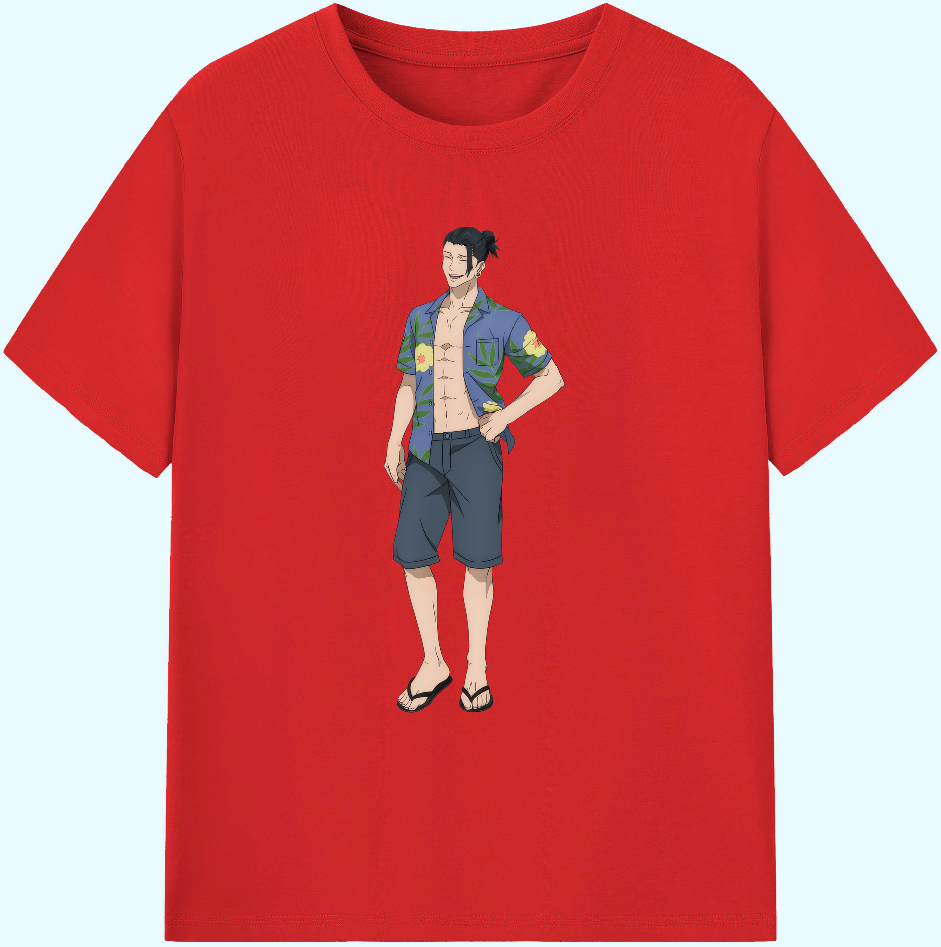 （画像用） 呪術廻戦 Jujutsu Kaisen 綿100％ メンズ半袖Tシャツ｜肌触りやわらか＆通気性