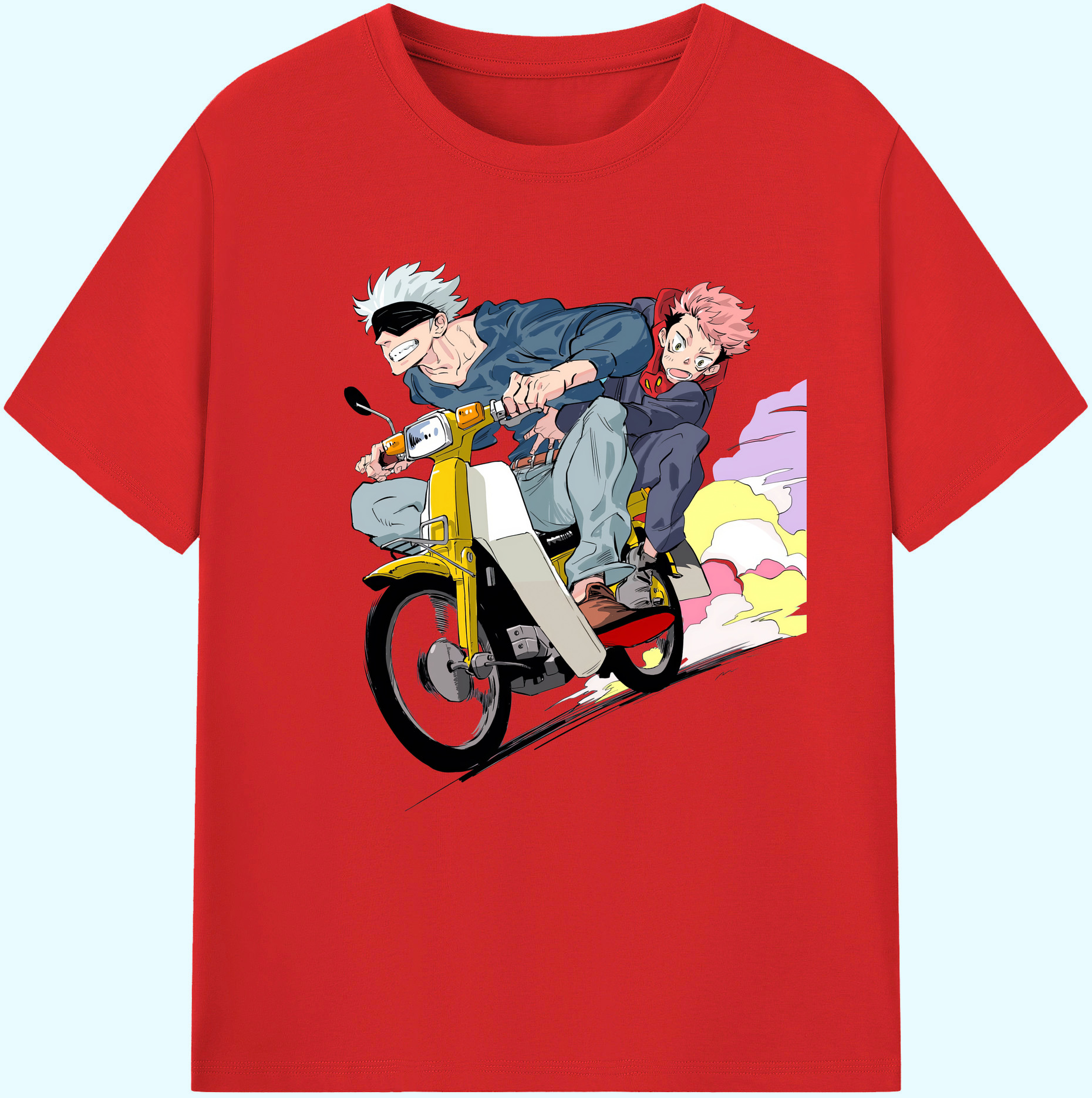 （画像用） 呪術廻戦 Jujutsu Kaisen 綿100％ メンズ半袖Tシャツ｜肌触りやわらか＆通気性