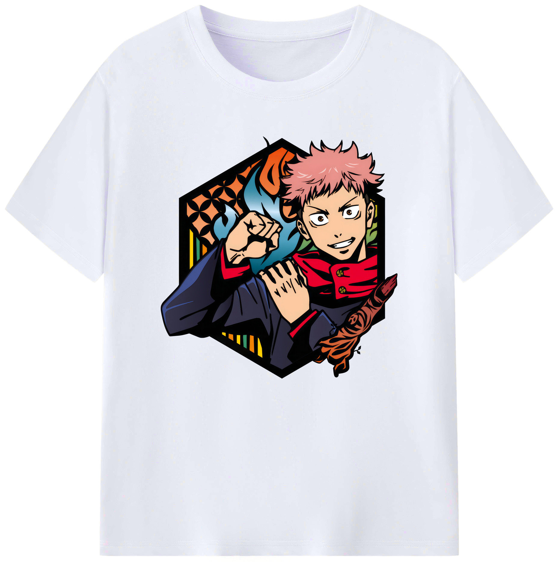 （画像用） 呪術廻戦 Jujutsu Kaisen 綿100％ メンズ半袖Tシャツ｜肌触りやわらか＆通気性