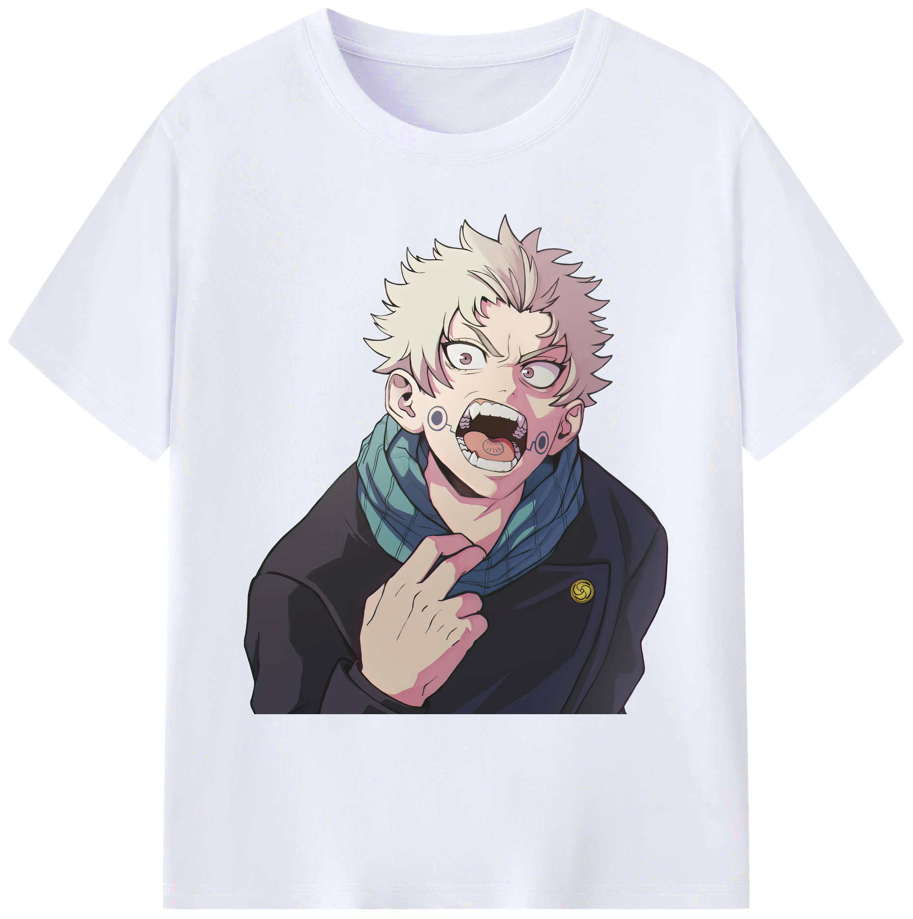 （画像用） 呪術廻戦 Jujutsu Kaisen 綿100％ メンズ半袖Tシャツ｜肌触りやわらか＆通気性