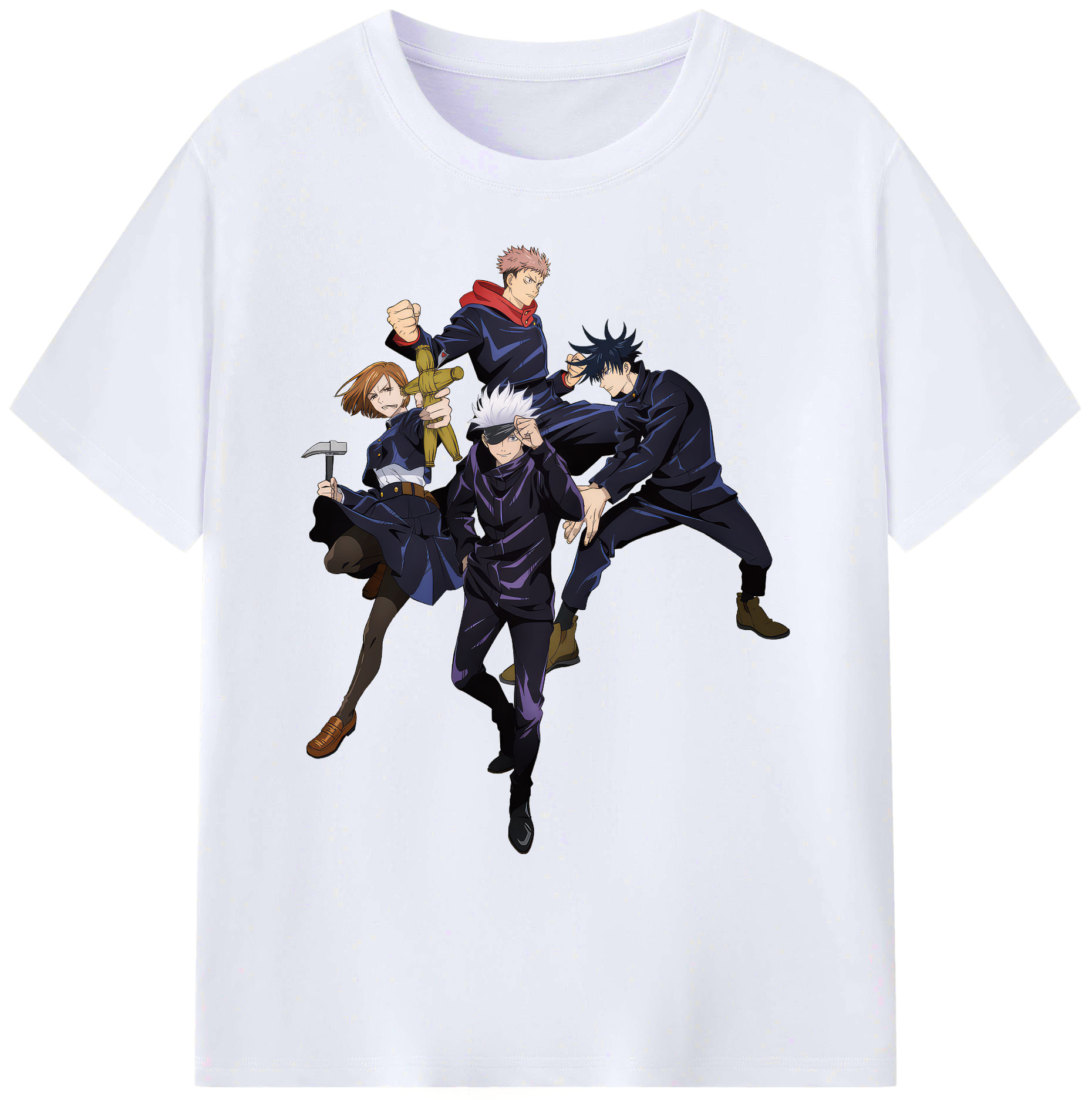 （画像用） 呪術廻戦 Jujutsu Kaisen 綿100％ メンズ半袖Tシャツ｜肌触りやわらか＆通気性