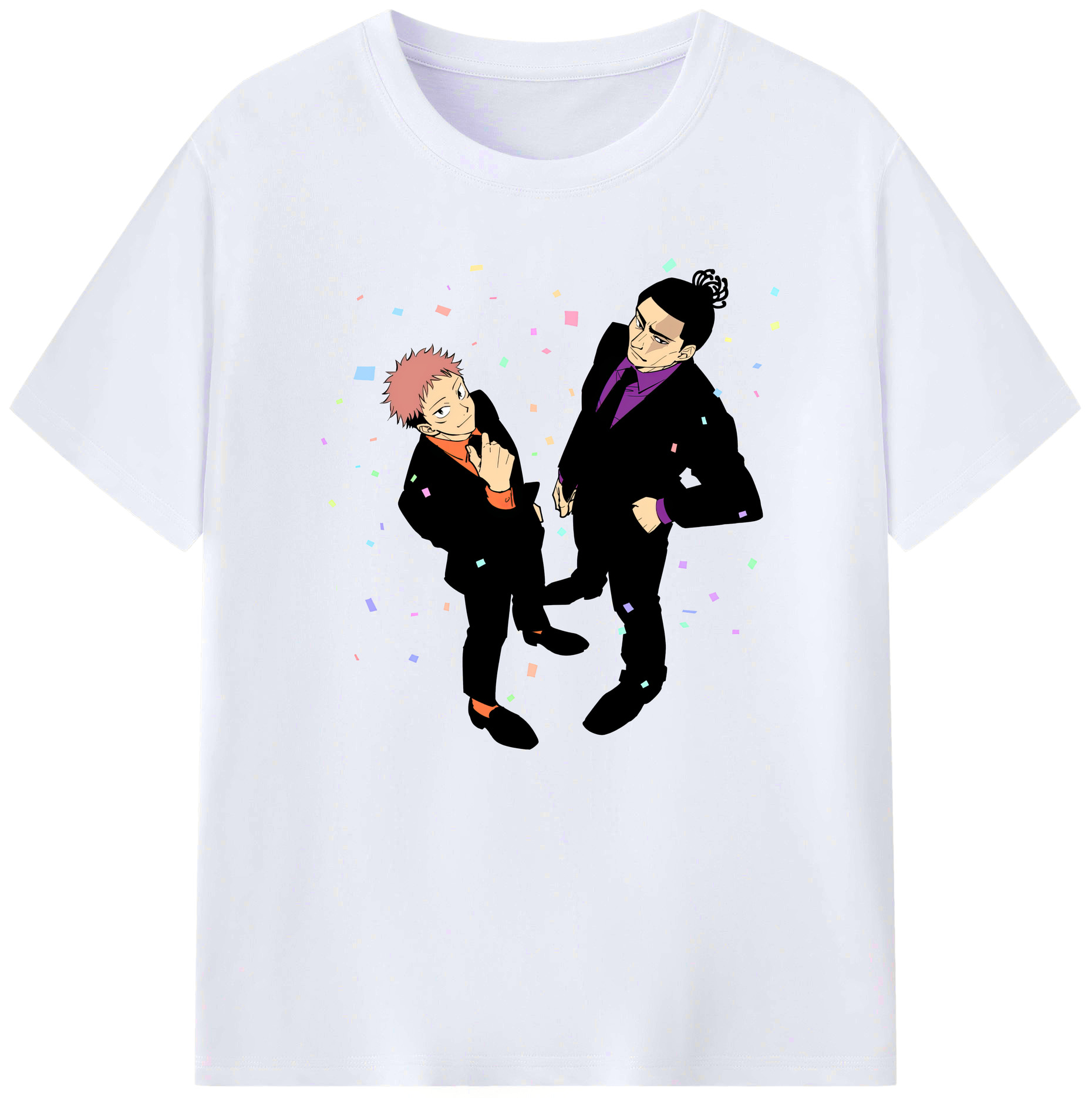 （画像用） 呪術廻戦 Jujutsu Kaisen 綿100％ メンズ半袖Tシャツ｜肌触りやわらか＆通気性