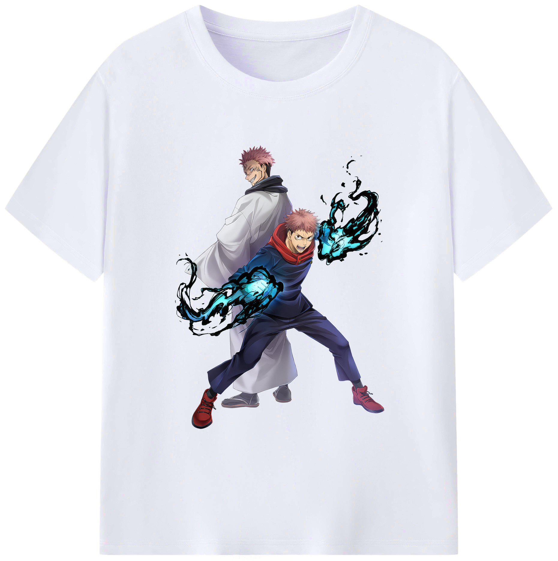 （画像用） 呪術廻戦 Jujutsu Kaisen 綿100％ メンズ半袖Tシャツ｜肌触りやわらか＆通気性