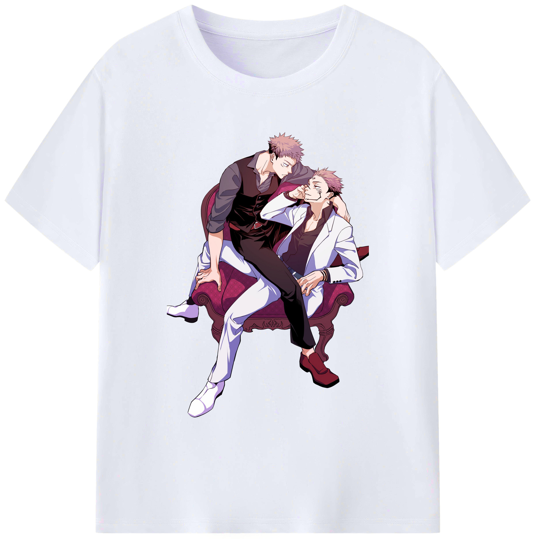 （画像用） 呪術廻戦 Jujutsu Kaisen 綿100％ メンズ半袖Tシャツ｜肌触りやわらか＆通気性