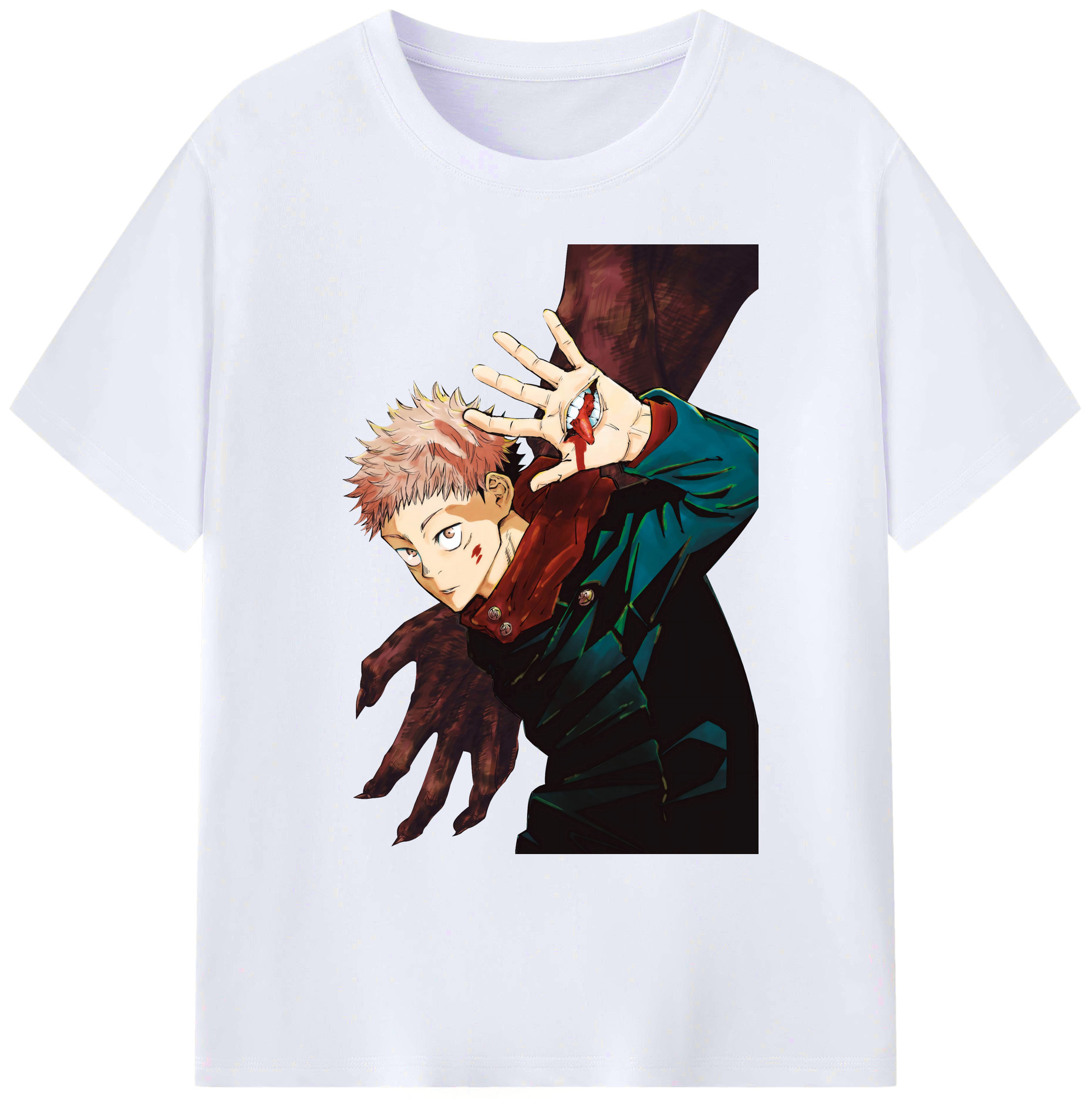（画像用） 呪術廻戦 Jujutsu Kaisen 綿100％ メンズ半袖Tシャツ｜肌触りやわらか＆通気性