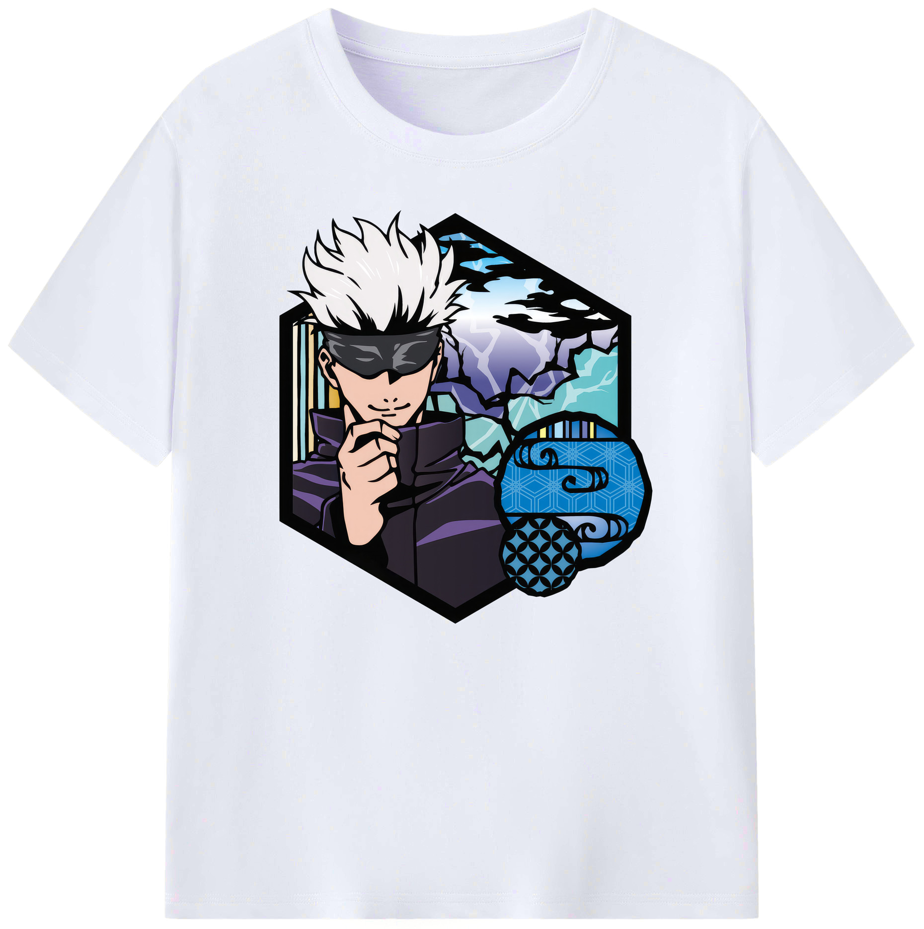 （画像用） 呪術廻戦 Jujutsu Kaisen 綿100％ メンズ半袖Tシャツ｜肌触りやわらか＆通気性
