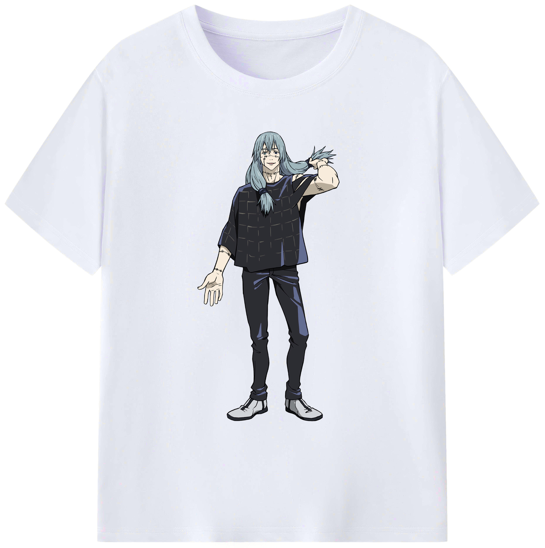 （画像用） 呪術廻戦 Jujutsu Kaisen 綿100％ メンズ半袖Tシャツ｜肌触りやわらか＆通気性