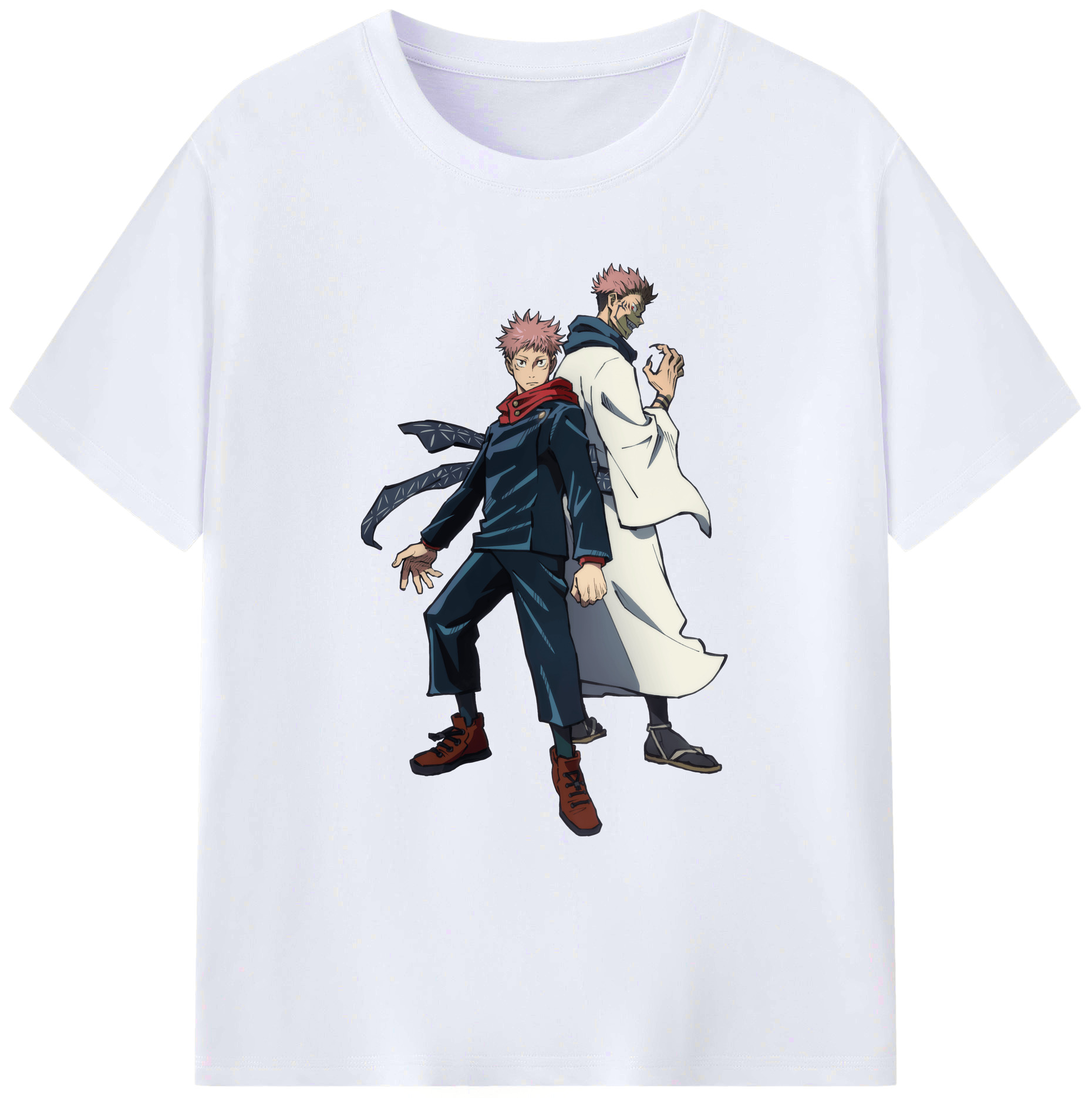 （画像用） 呪術廻戦 Jujutsu Kaisen 綿100％ メンズ半袖Tシャツ｜肌触りやわらか＆通気性