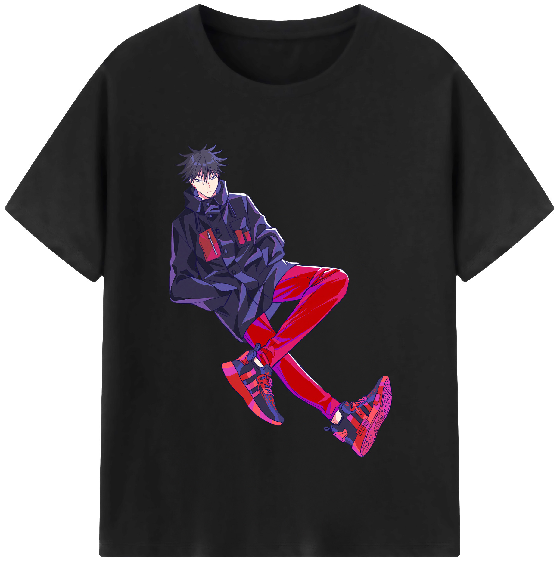 （画像用） 呪術廻戦 Jujutsu Kaisen レディースカジュアルプリントTシャツ（綿100％）