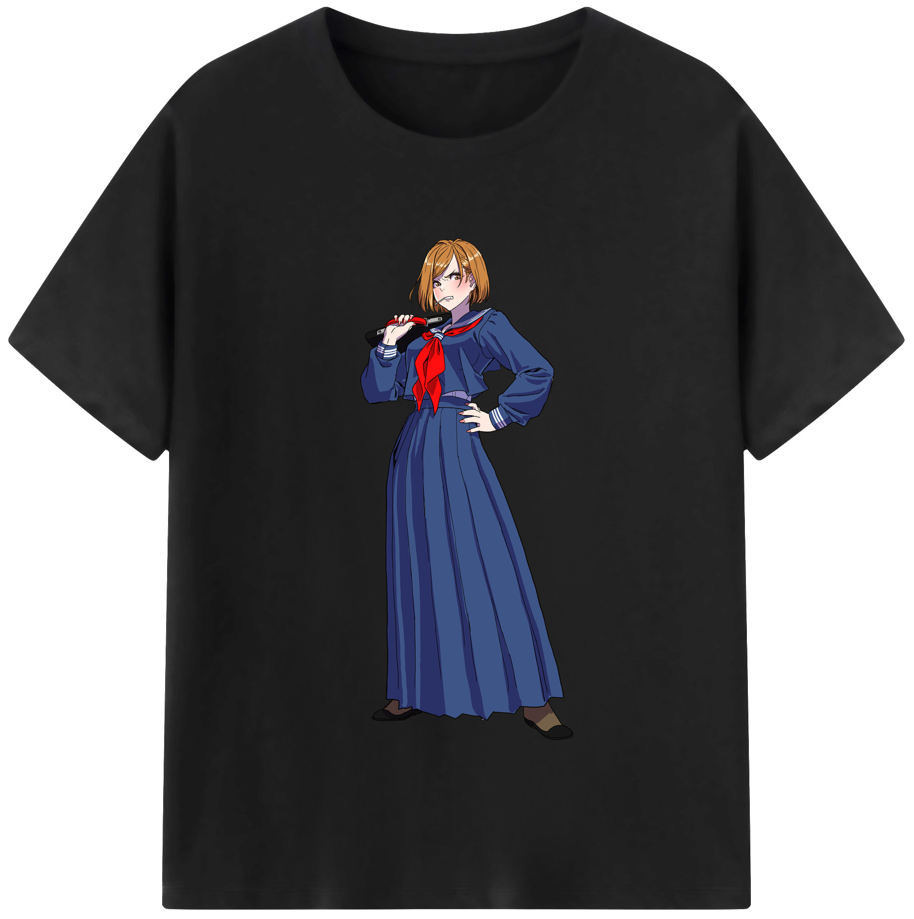 （画像用） 呪術廻戦 Jujutsu Kaisen レディースカジュアルプリントTシャツ（綿100％）