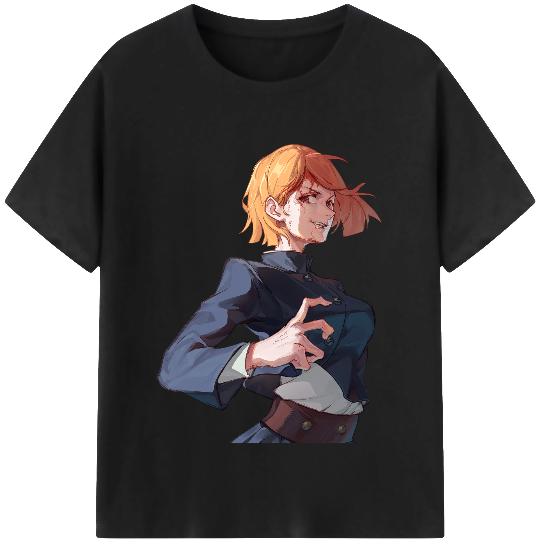 （画像用） 呪術廻戦 Jujutsu Kaisen レディースカジュアルプリントTシャツ（綿100％）