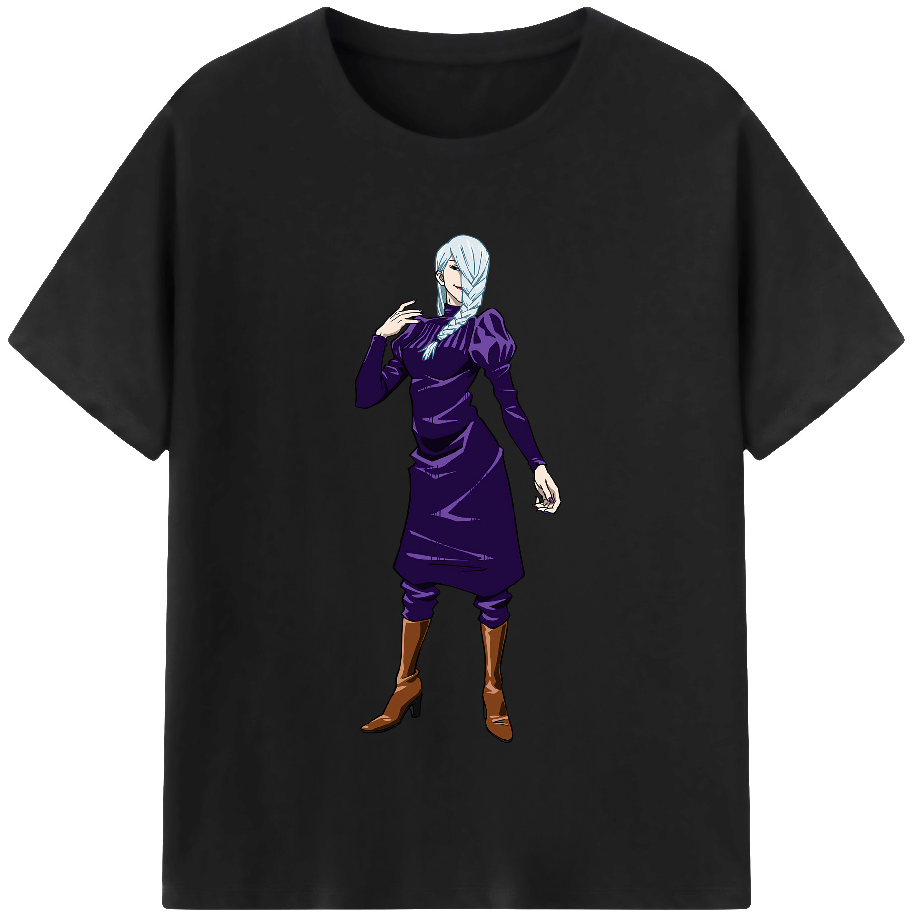 （画像用） 呪術廻戦 Jujutsu Kaisen レディースカジュアルプリントTシャツ（綿100％）