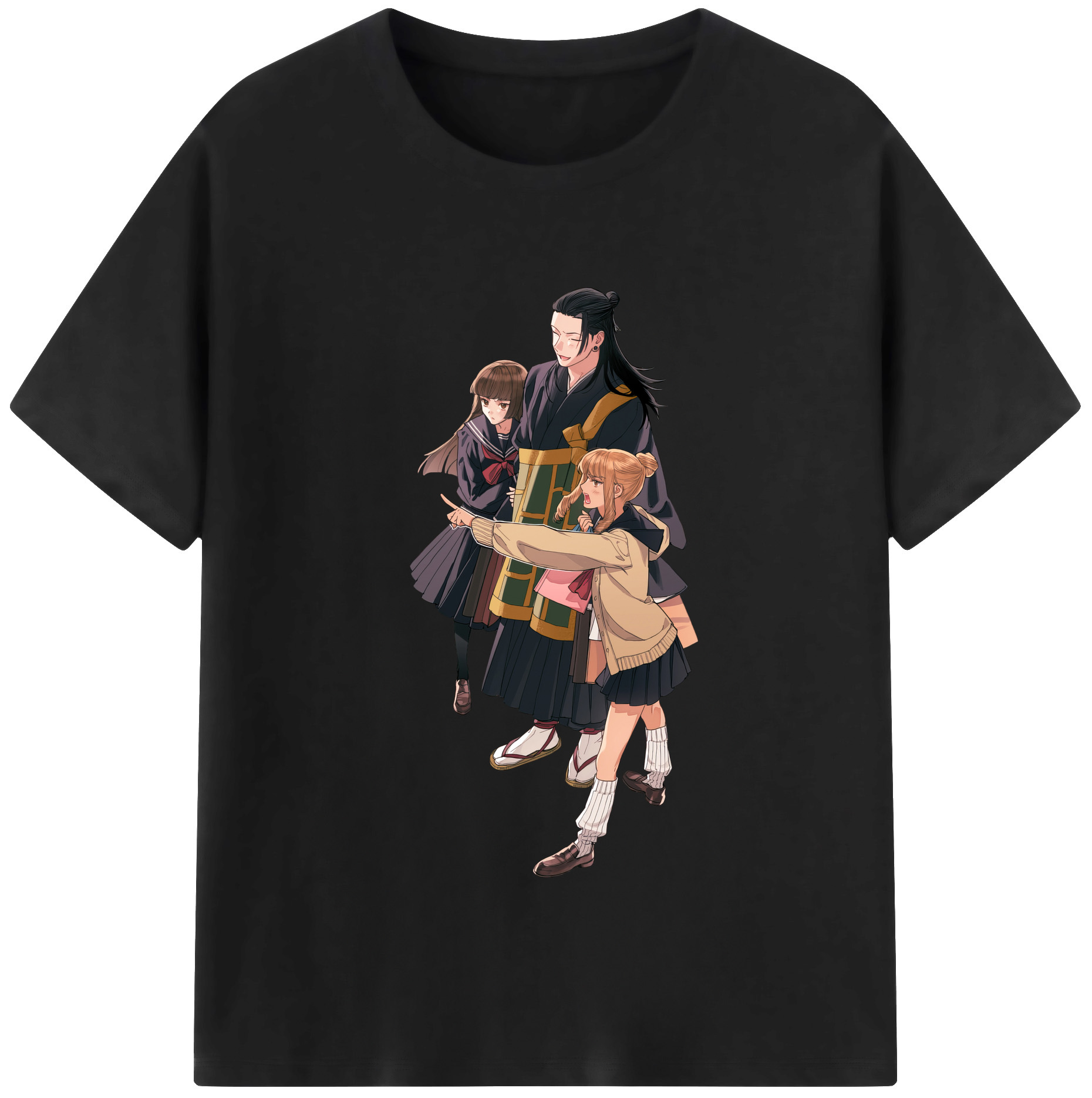 （画像用） 呪術廻戦 Jujutsu Kaisen レディースカジュアルプリントTシャツ（綿100％）