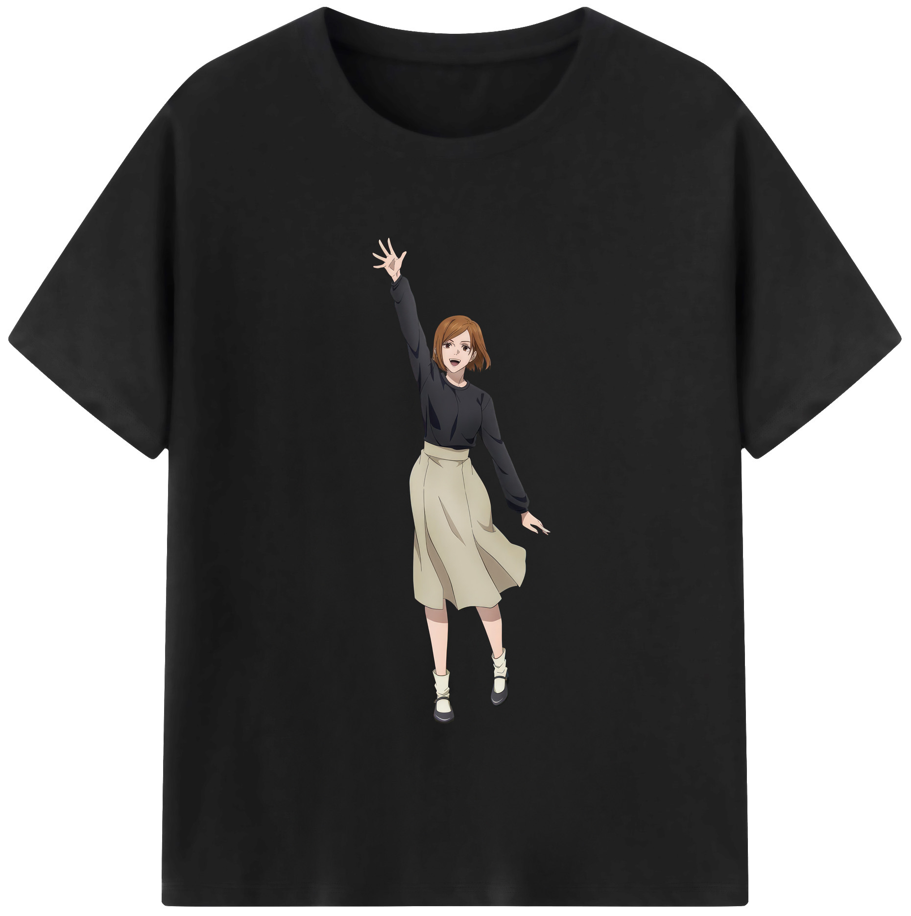 （画像用） 呪術廻戦 Jujutsu Kaisen レディースカジュアルプリントTシャツ（綿100％）