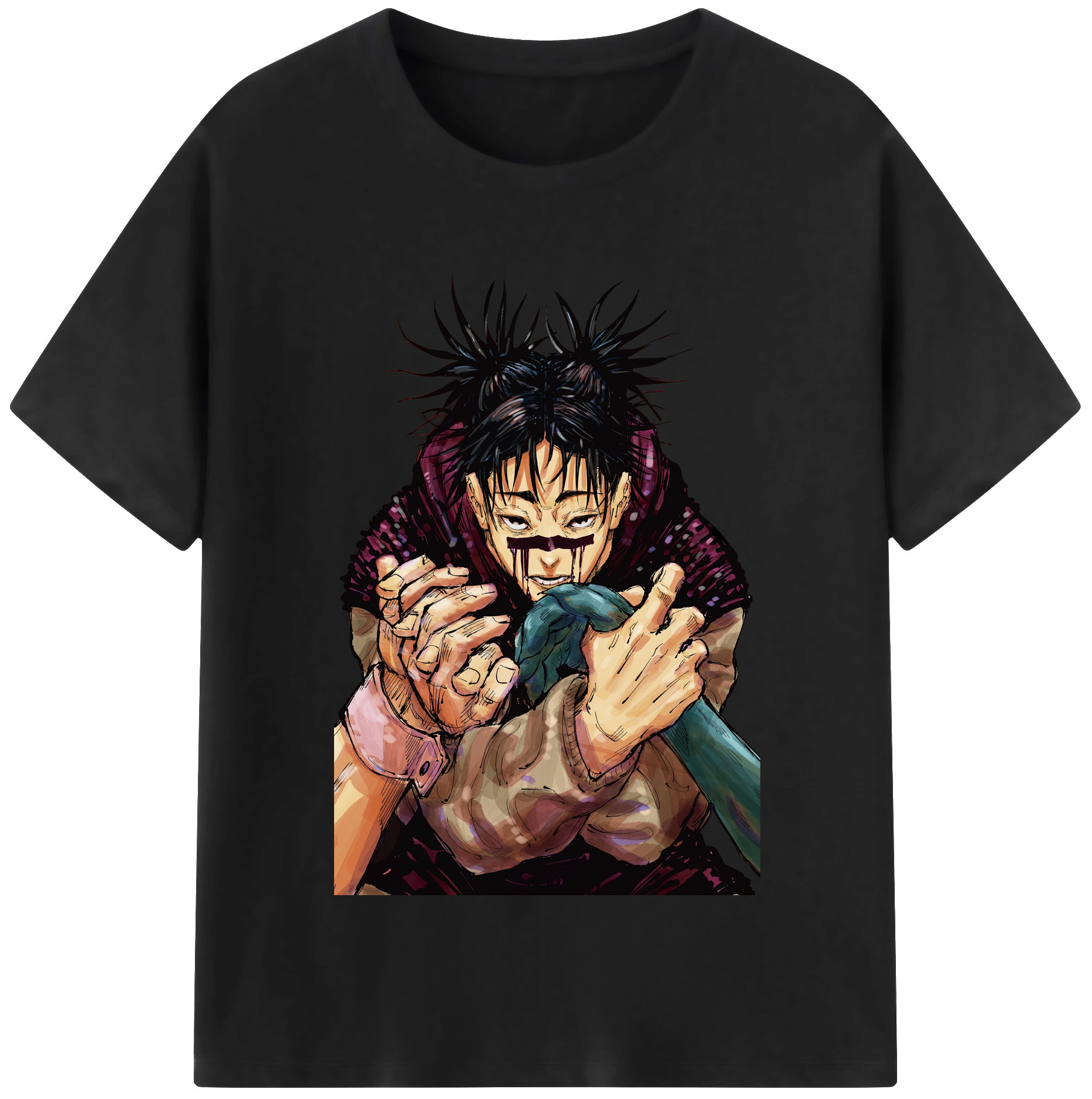 （画像用） 呪術廻戦 Jujutsu Kaisen レディースカジュアルプリントTシャツ（綿100％）