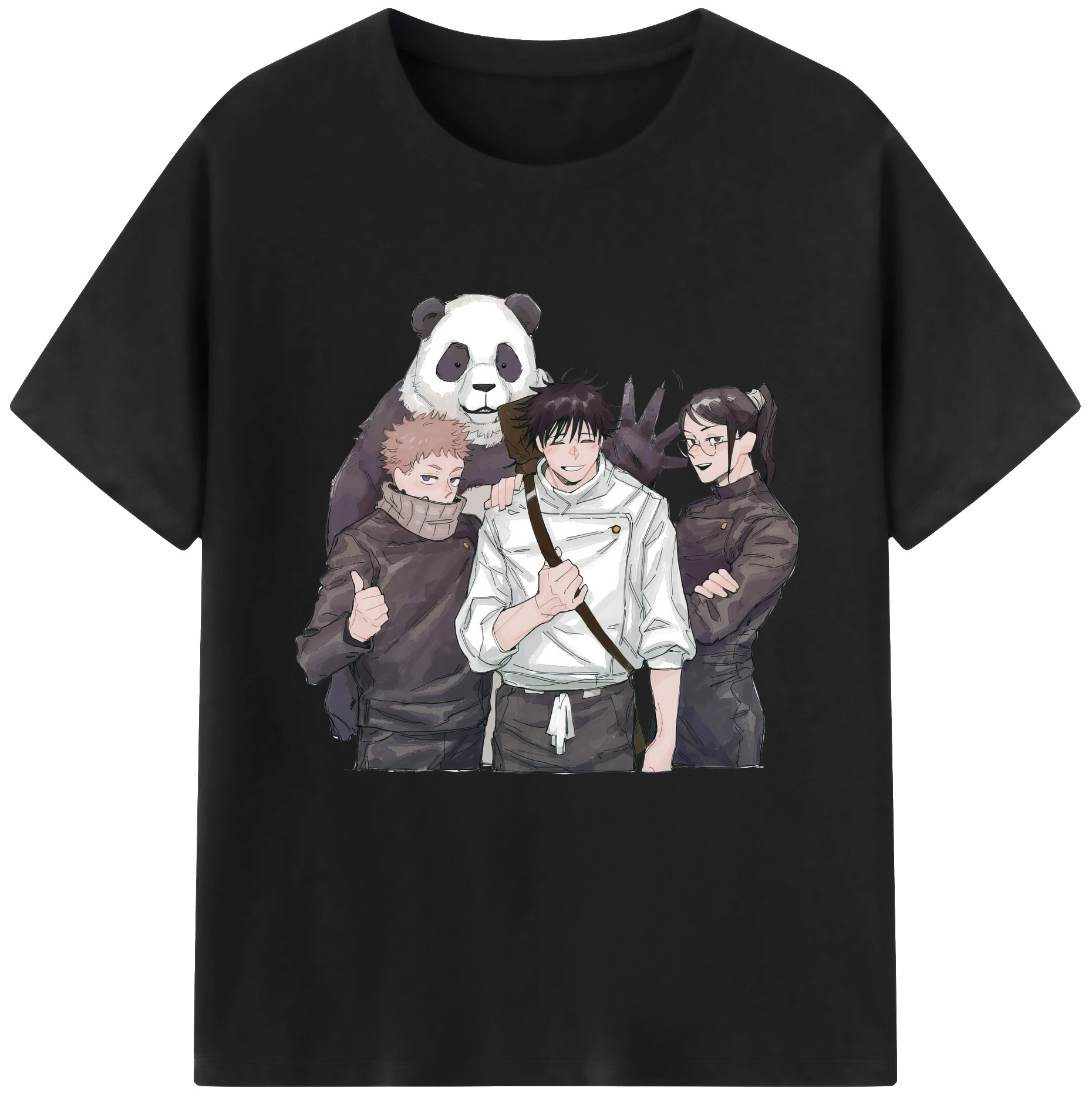 （画像用） 呪術廻戦 Jujutsu Kaisen レディースカジュアルプリントTシャツ（綿100％）