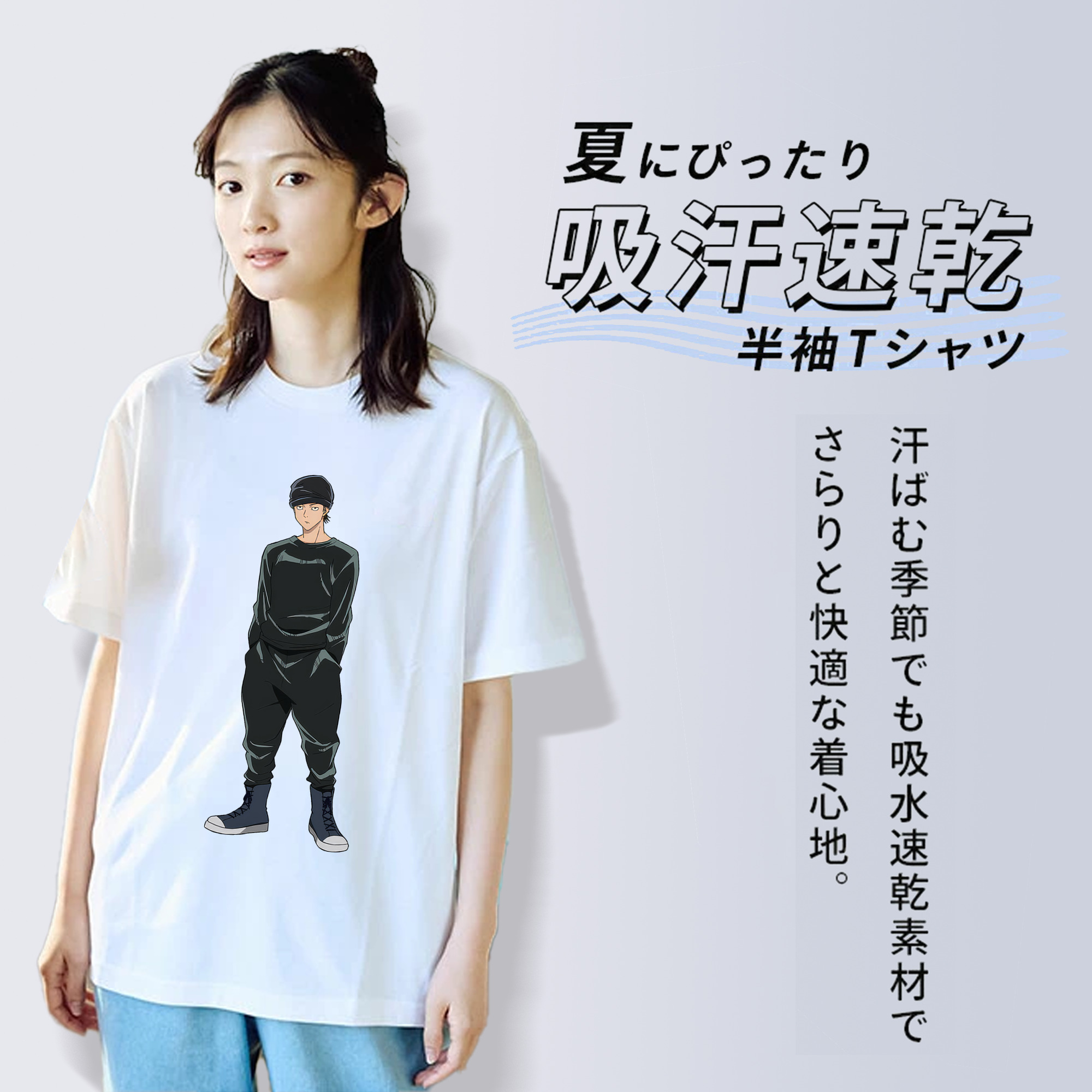 呪術廻戦 Jujutsu Kaisen レディースカジュアルプリントTシャツ（綿100％）