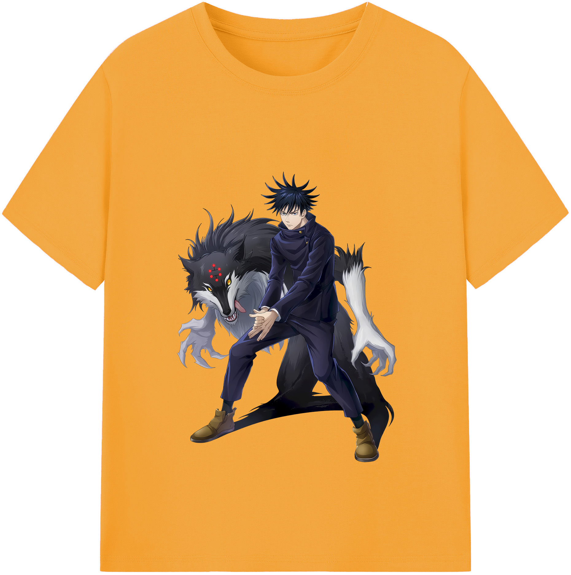 （画像用） 呪術廻戦 Jujutsu Kaisen レディースカジュアルプリントTシャツ（綿100％）