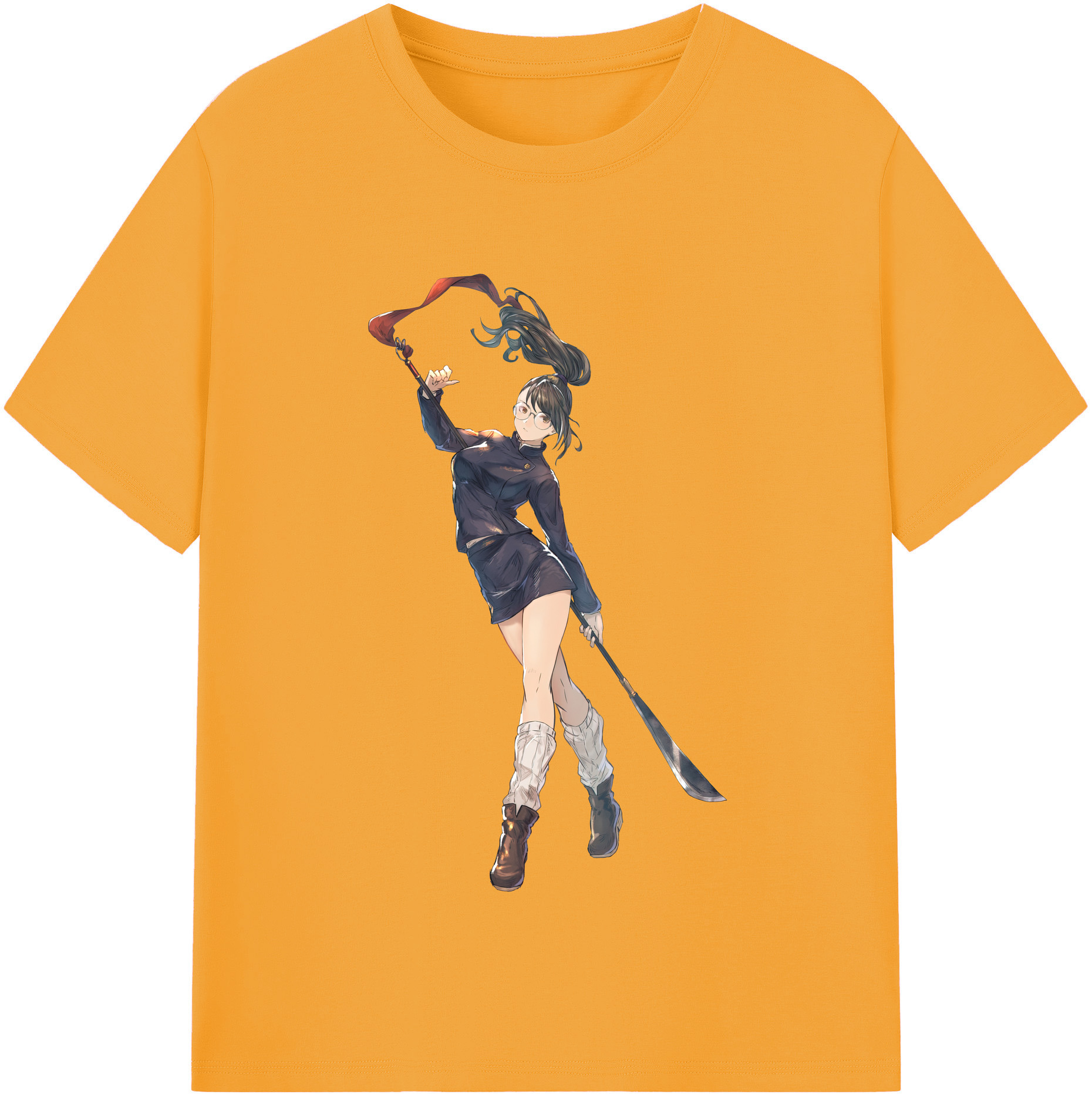 （画像用） 呪術廻戦 Jujutsu Kaisen レディースカジュアルプリントTシャツ（綿100％）