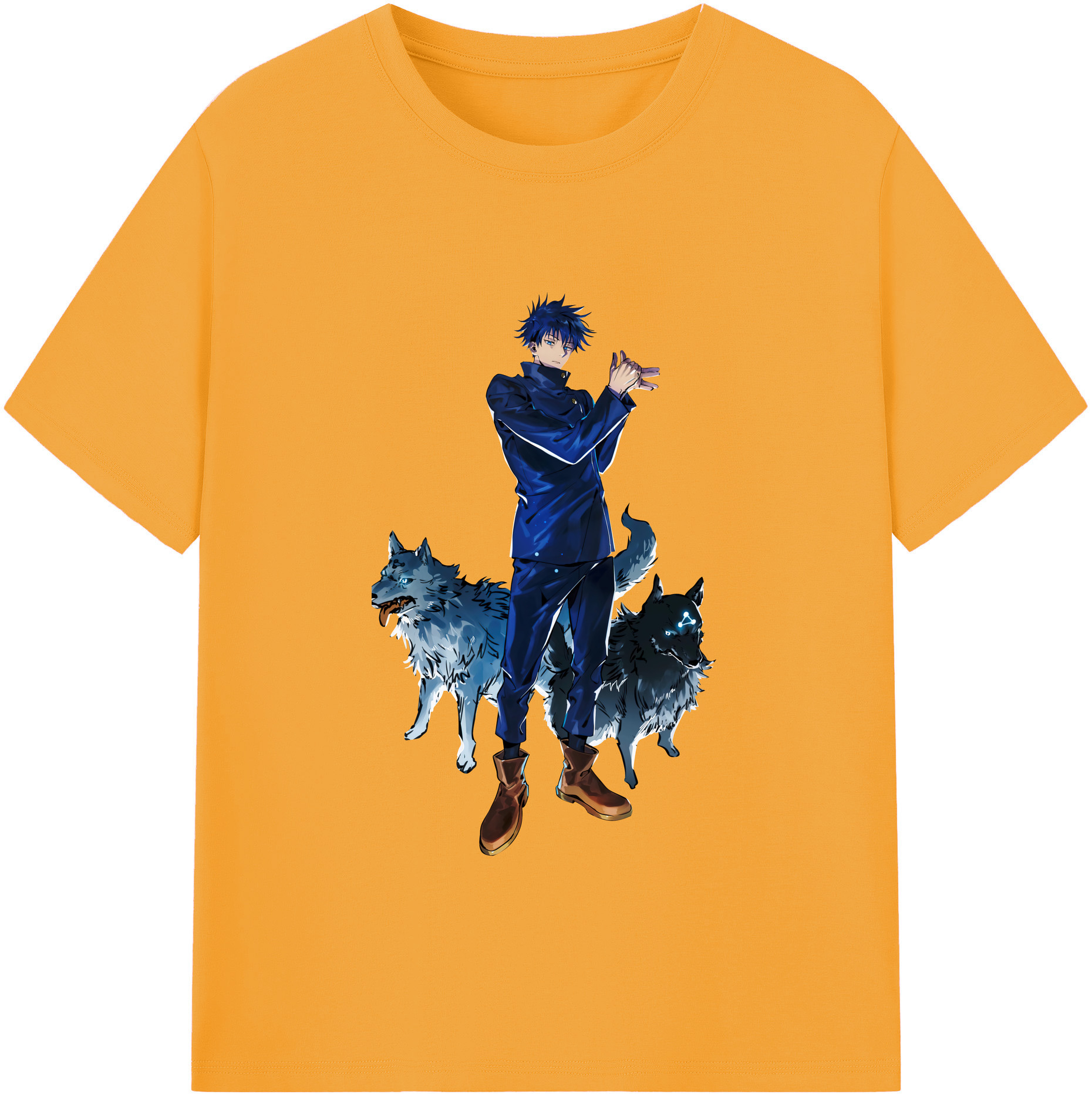 （画像用） 呪術廻戦 Jujutsu Kaisen レディースカジュアルプリントTシャツ（綿100％）