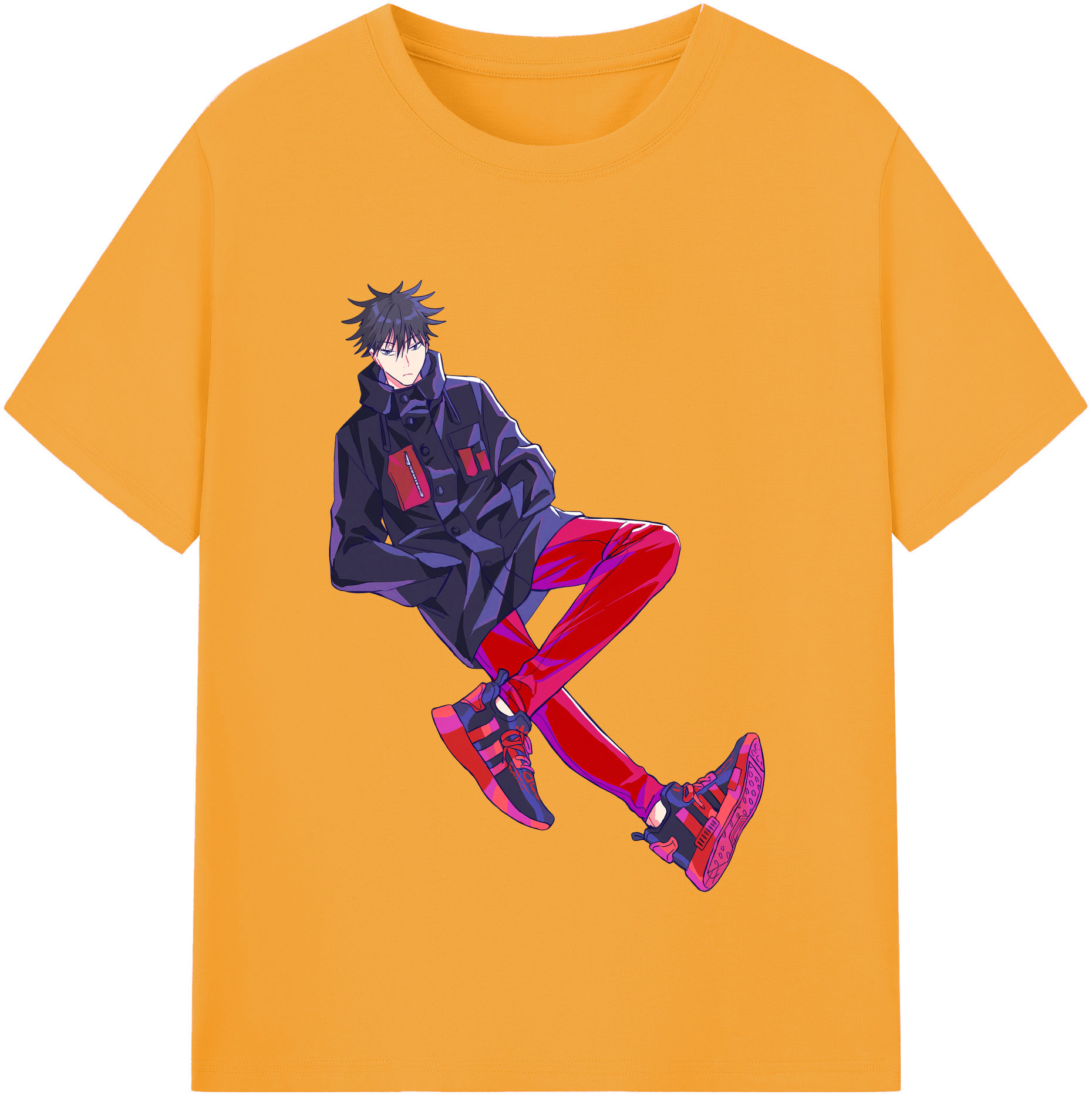 （画像用） 呪術廻戦 Jujutsu Kaisen レディースカジュアルプリントTシャツ（綿100％）