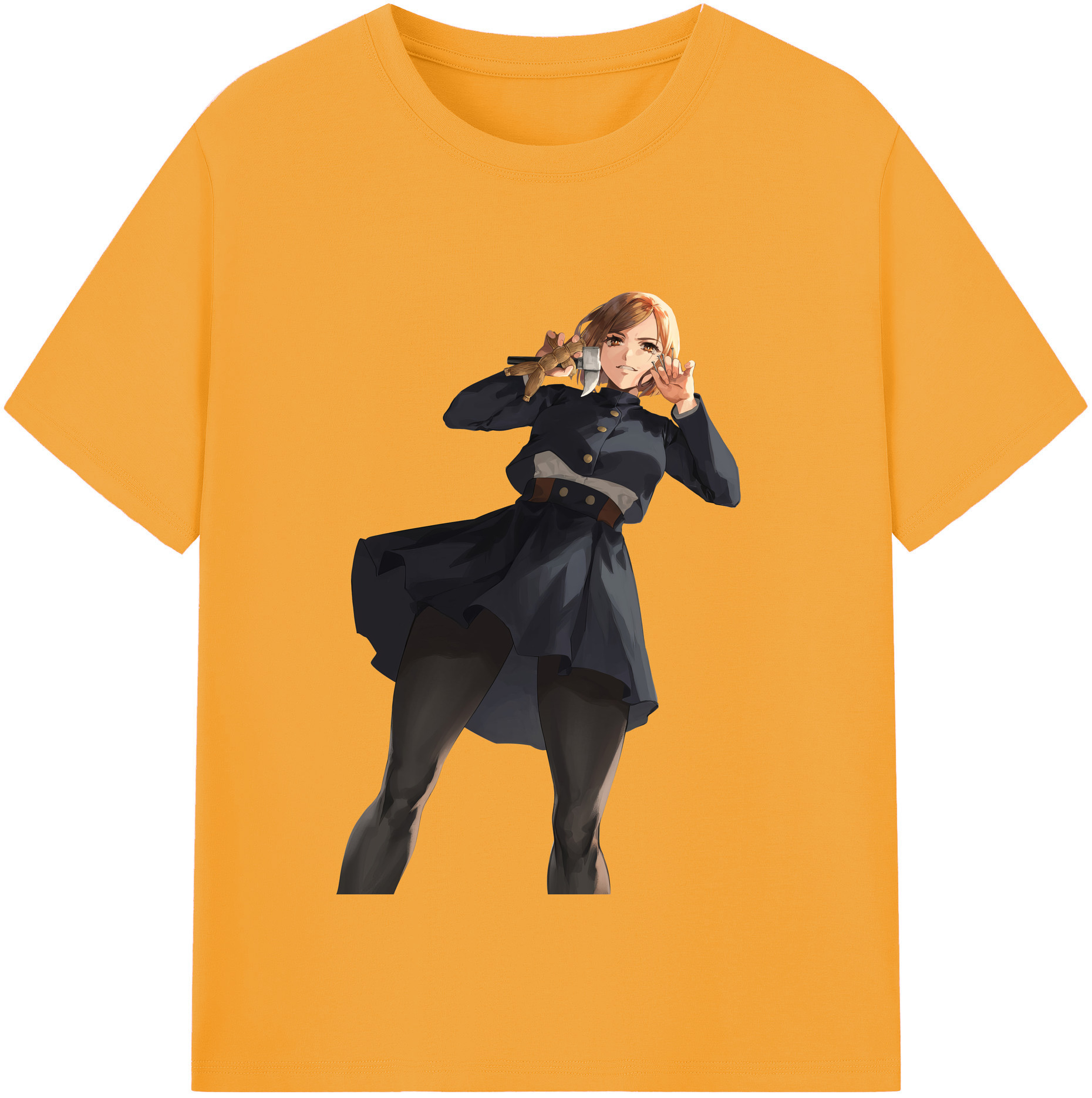 （画像用） 呪術廻戦 Jujutsu Kaisen レディースカジュアルプリントTシャツ（綿100％）