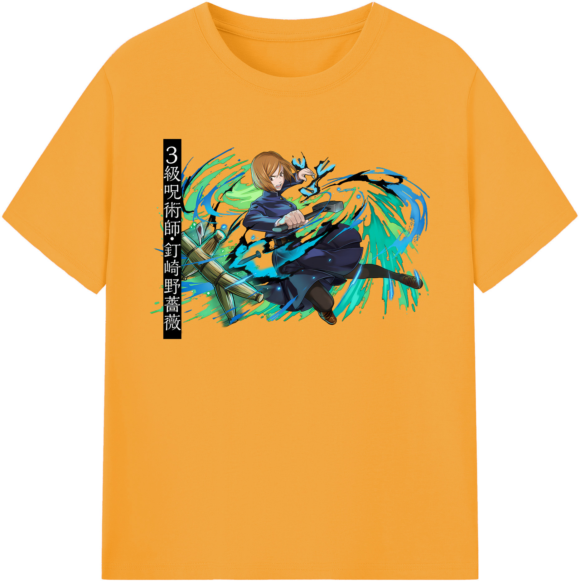 （画像用） 呪術廻戦 Jujutsu Kaisen レディースカジュアルプリントTシャツ（綿100％）
