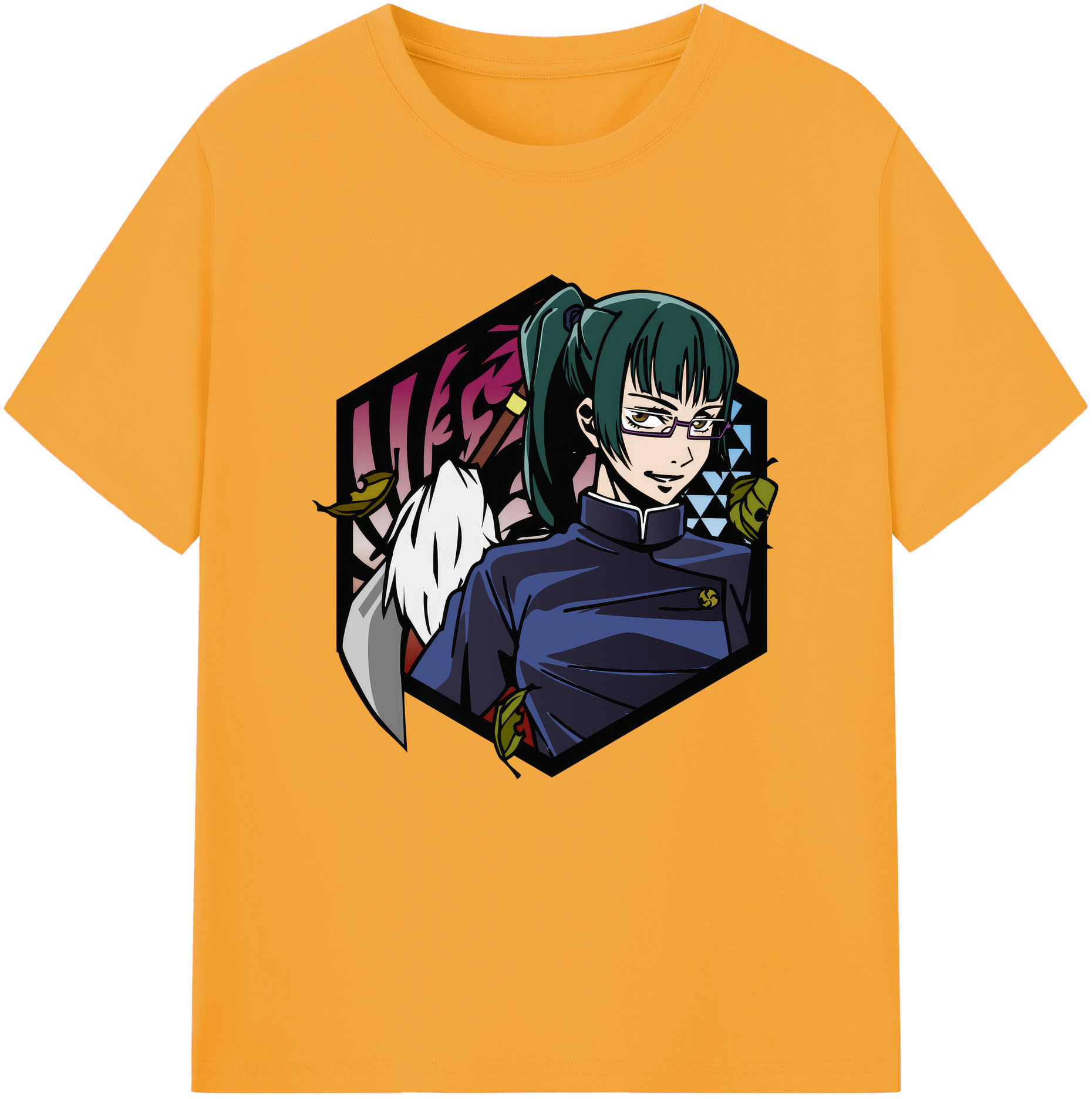 （画像用） 呪術廻戦 Jujutsu Kaisen レディースカジュアルプリントTシャツ（綿100％）