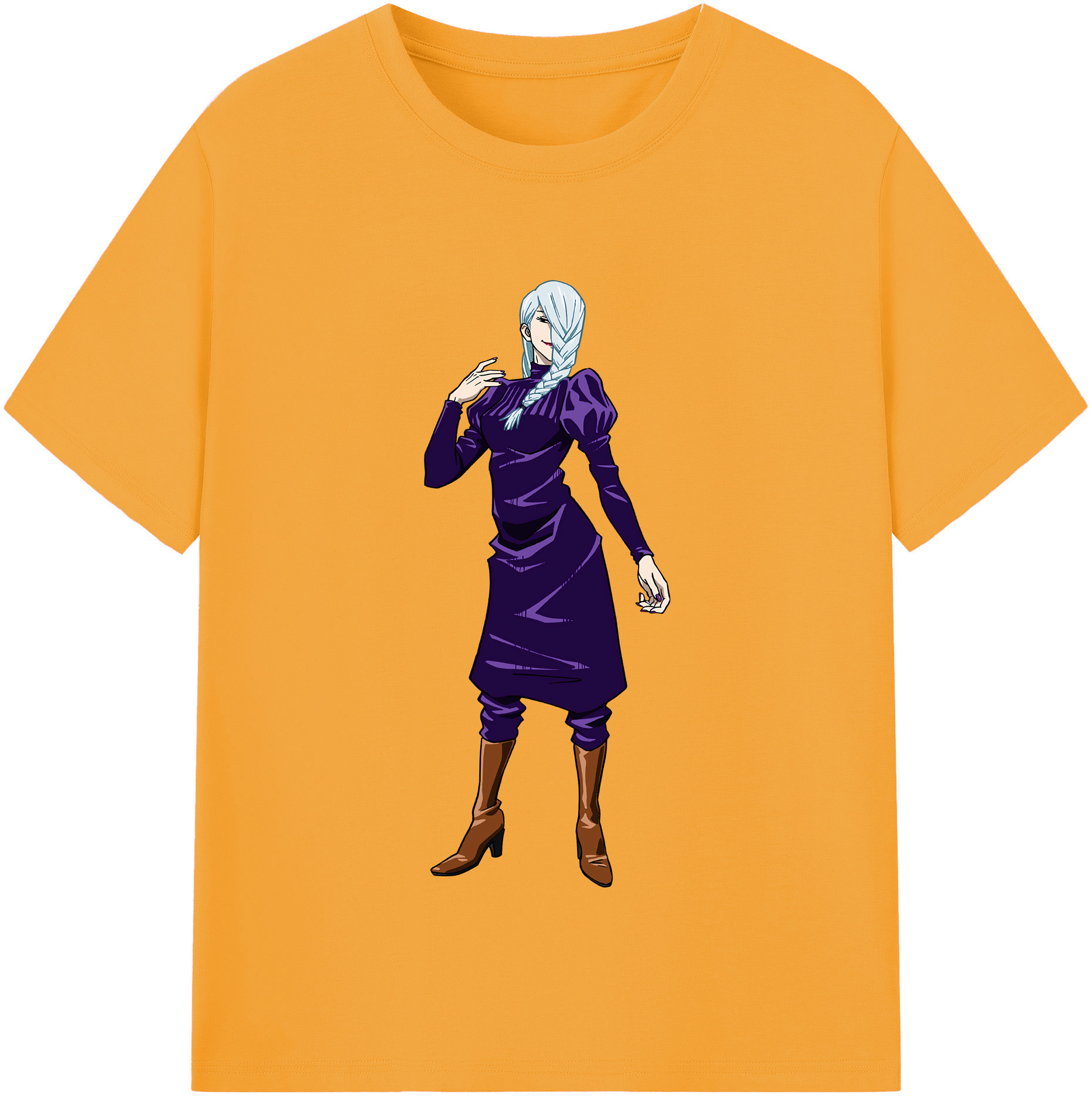 （画像用） 呪術廻戦 Jujutsu Kaisen レディースカジュアルプリントTシャツ（綿100％）