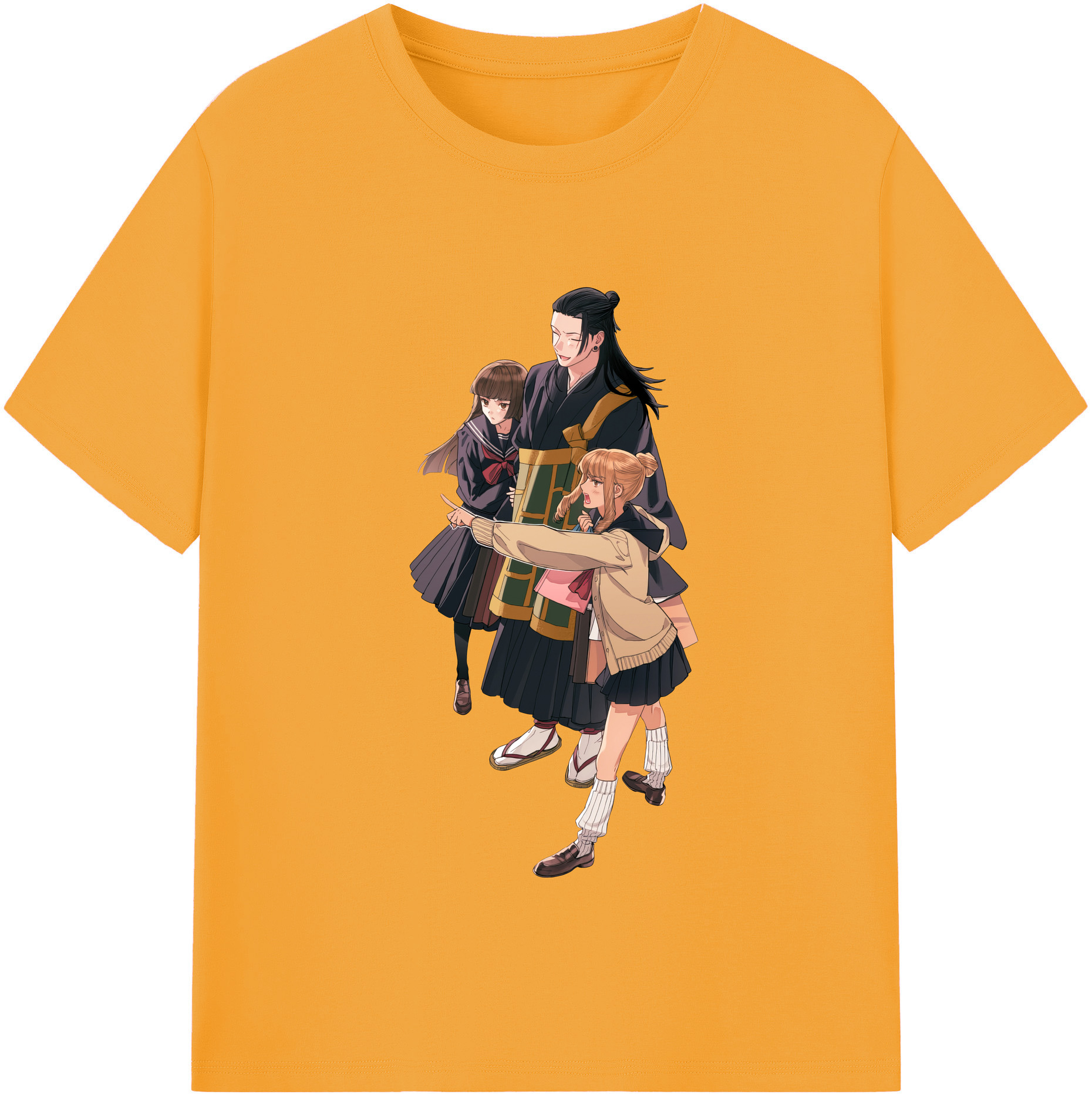 （画像用） 呪術廻戦 Jujutsu Kaisen レディースカジュアルプリントTシャツ（綿100％）