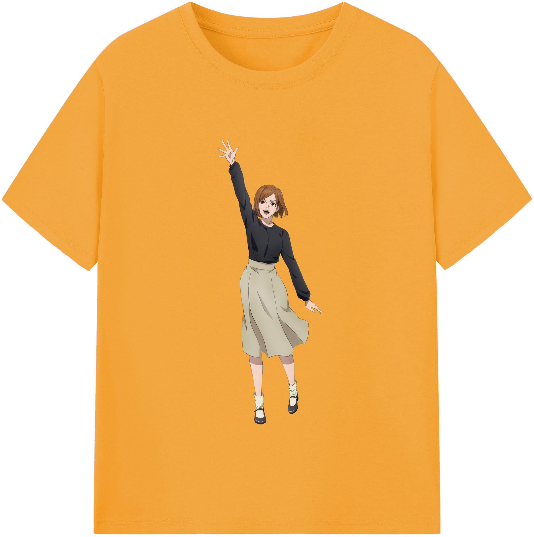 （画像用） 呪術廻戦 Jujutsu Kaisen レディースカジュアルプリントTシャツ（綿100％）