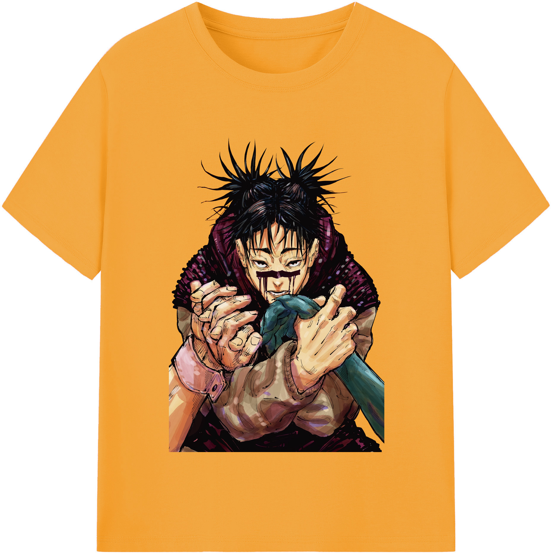 （画像用） 呪術廻戦 Jujutsu Kaisen レディースカジュアルプリントTシャツ（綿100％）