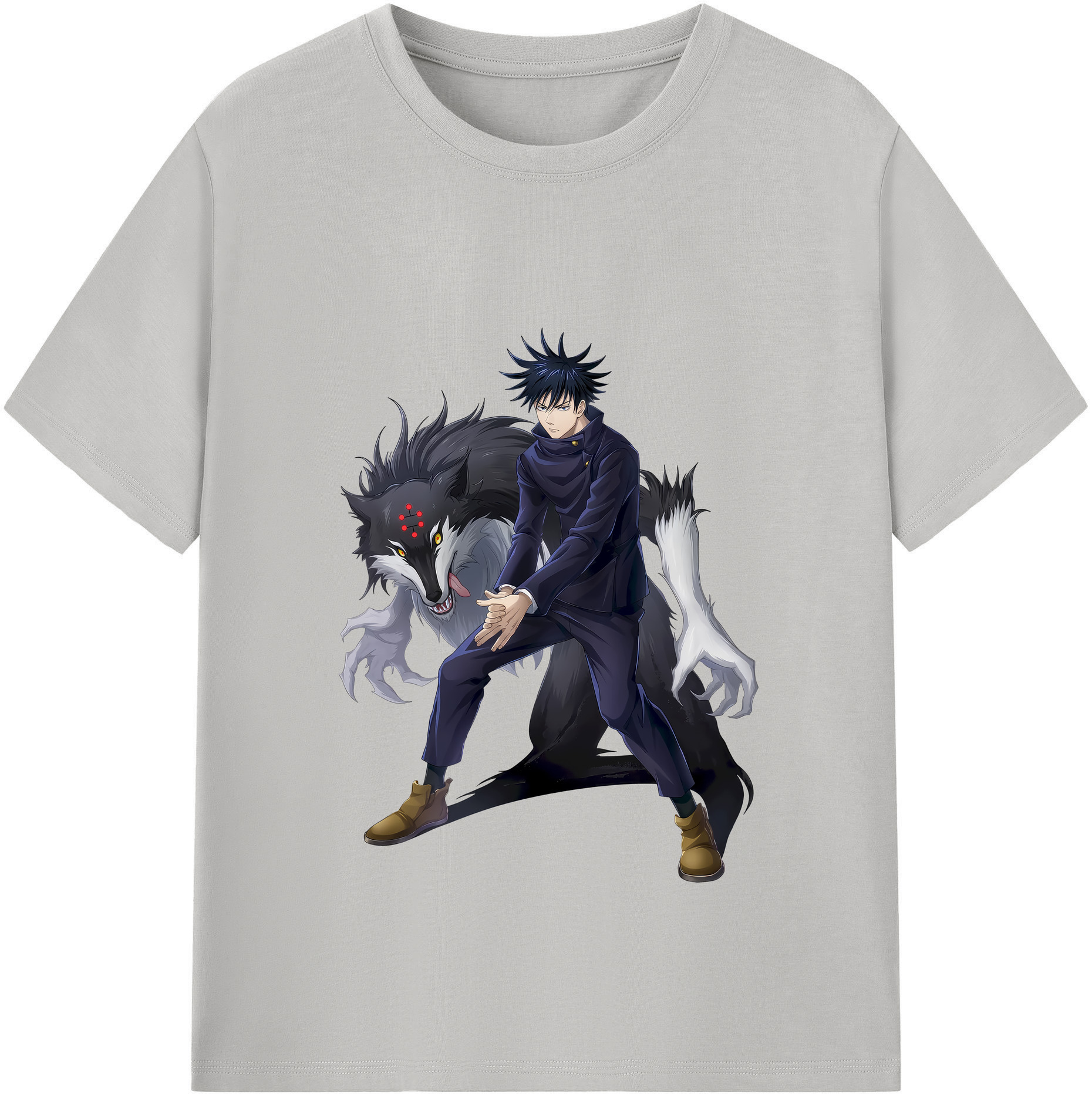 （画像用） 呪術廻戦 Jujutsu Kaisen レディースカジュアルプリントTシャツ（綿100％）