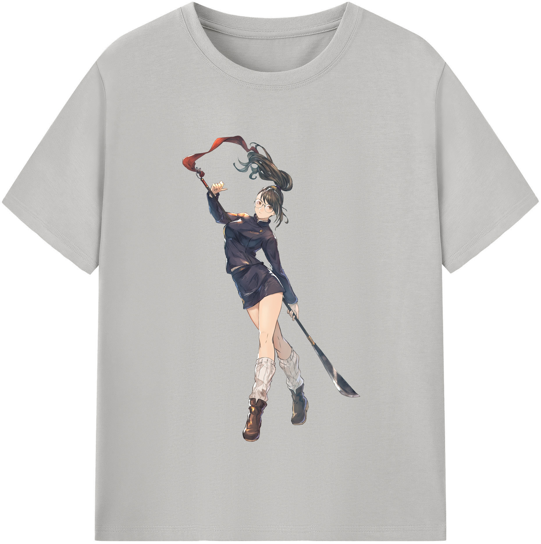 （画像用） 呪術廻戦 Jujutsu Kaisen レディースカジュアルプリントTシャツ（綿100％）