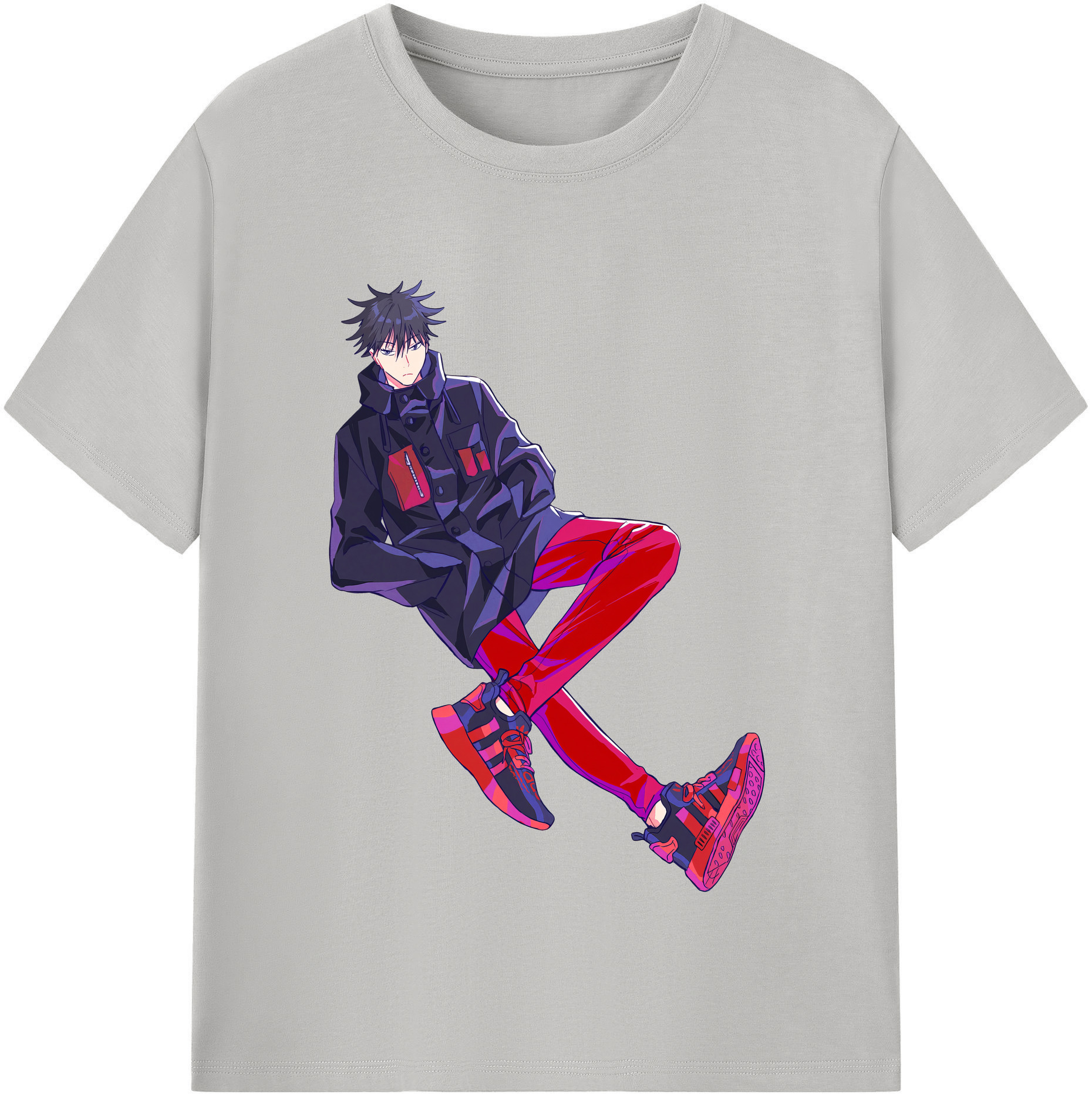 （画像用） 呪術廻戦 Jujutsu Kaisen レディースカジュアルプリントTシャツ（綿100％）